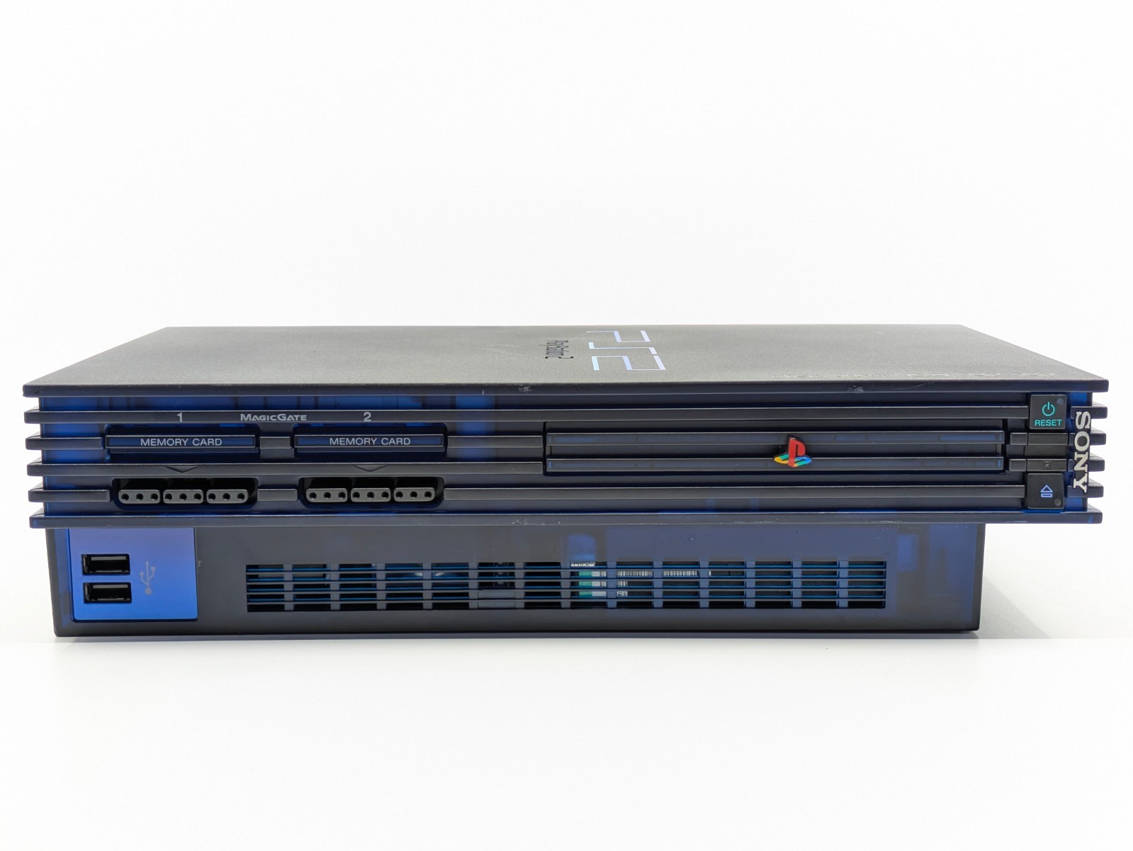Sony PlayStation 2 Midnight Blue BB Pack SCPH-50000 MB/NH Console Tested Japan