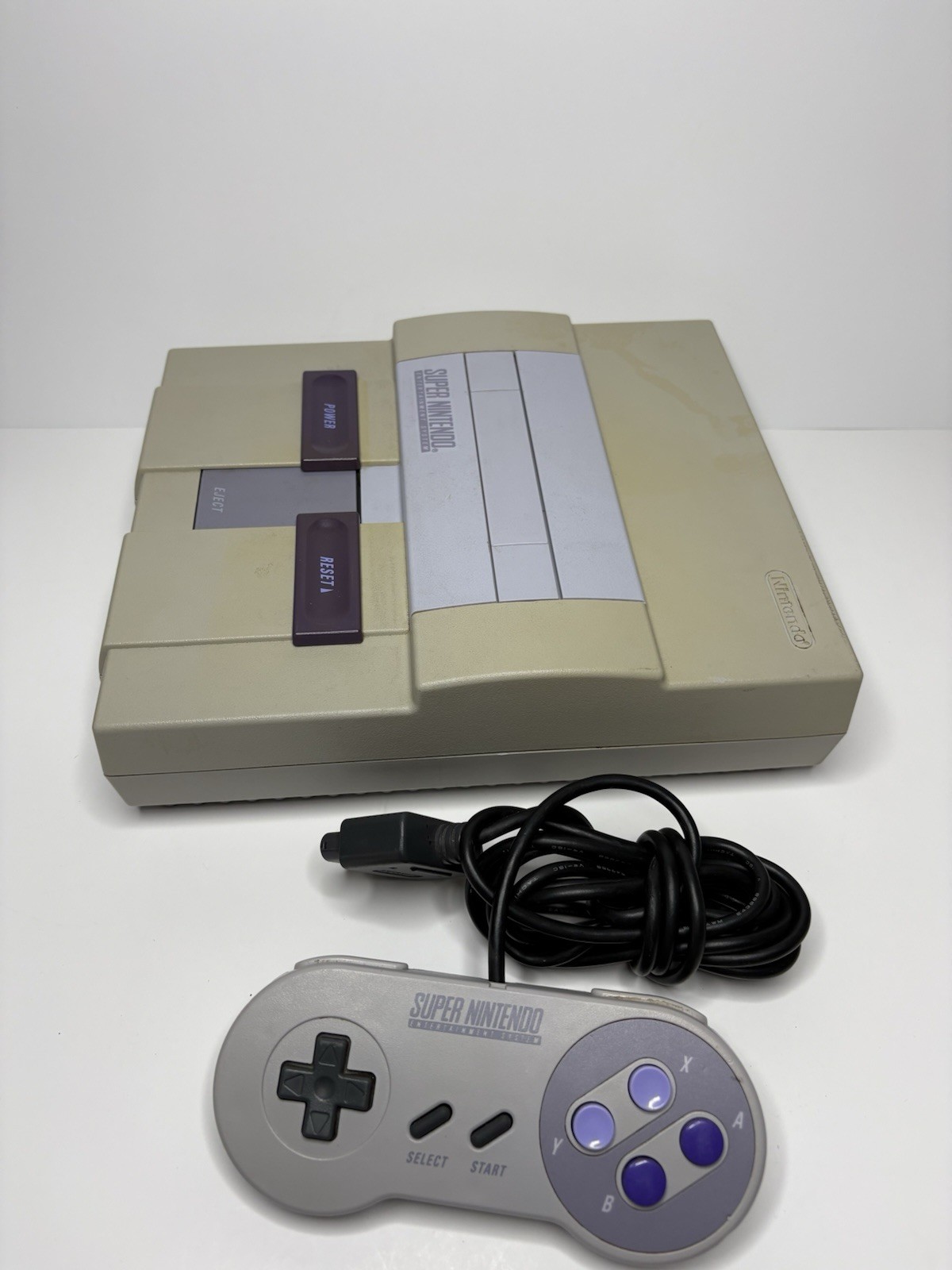 Super Nintendo (SNES) SNS-001 Console + 1 Controller Only -Tested