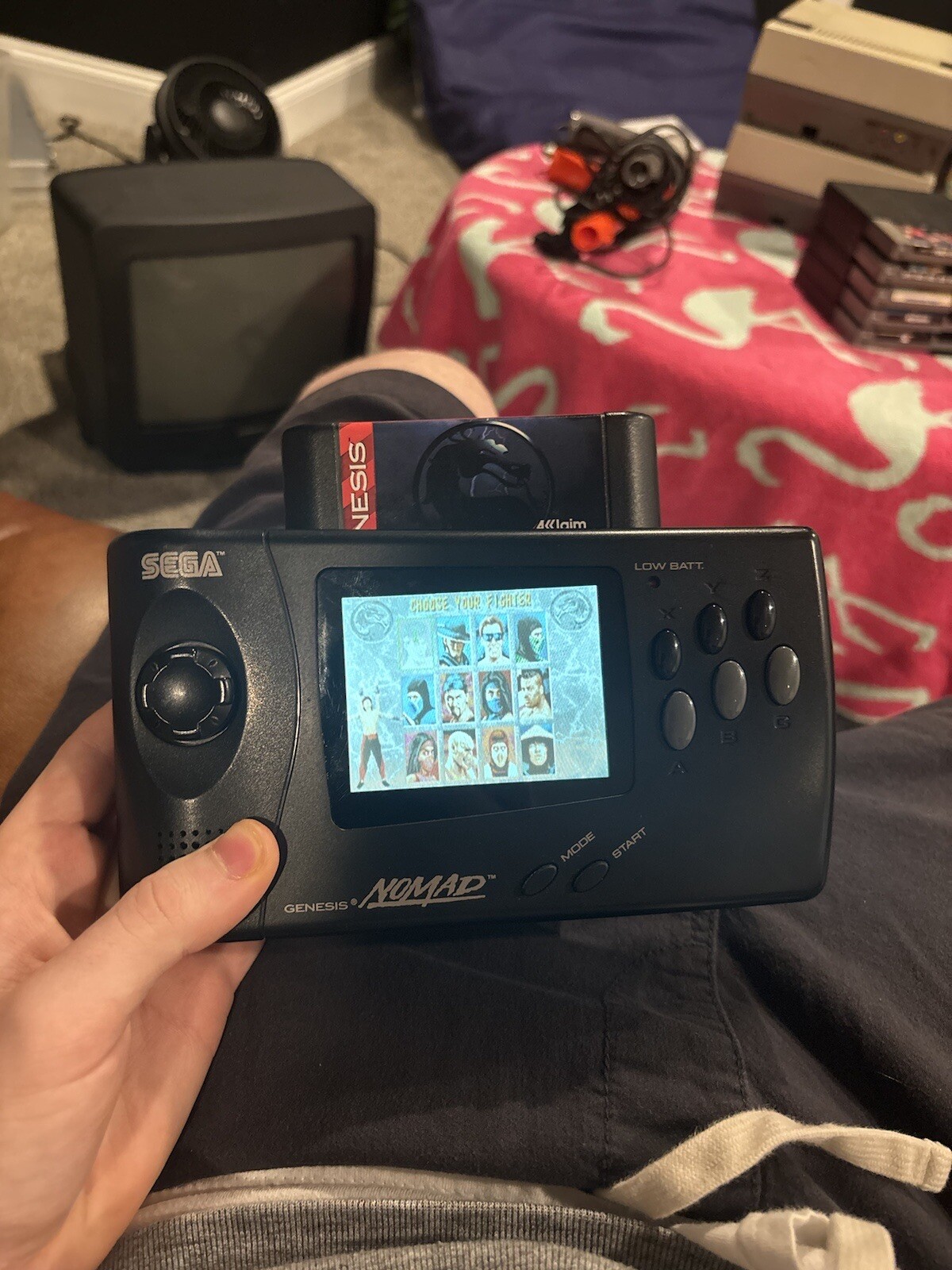 CLEAN! Sega Genesis Nomad With Battery Pack, 12 Games, Accessories, +!