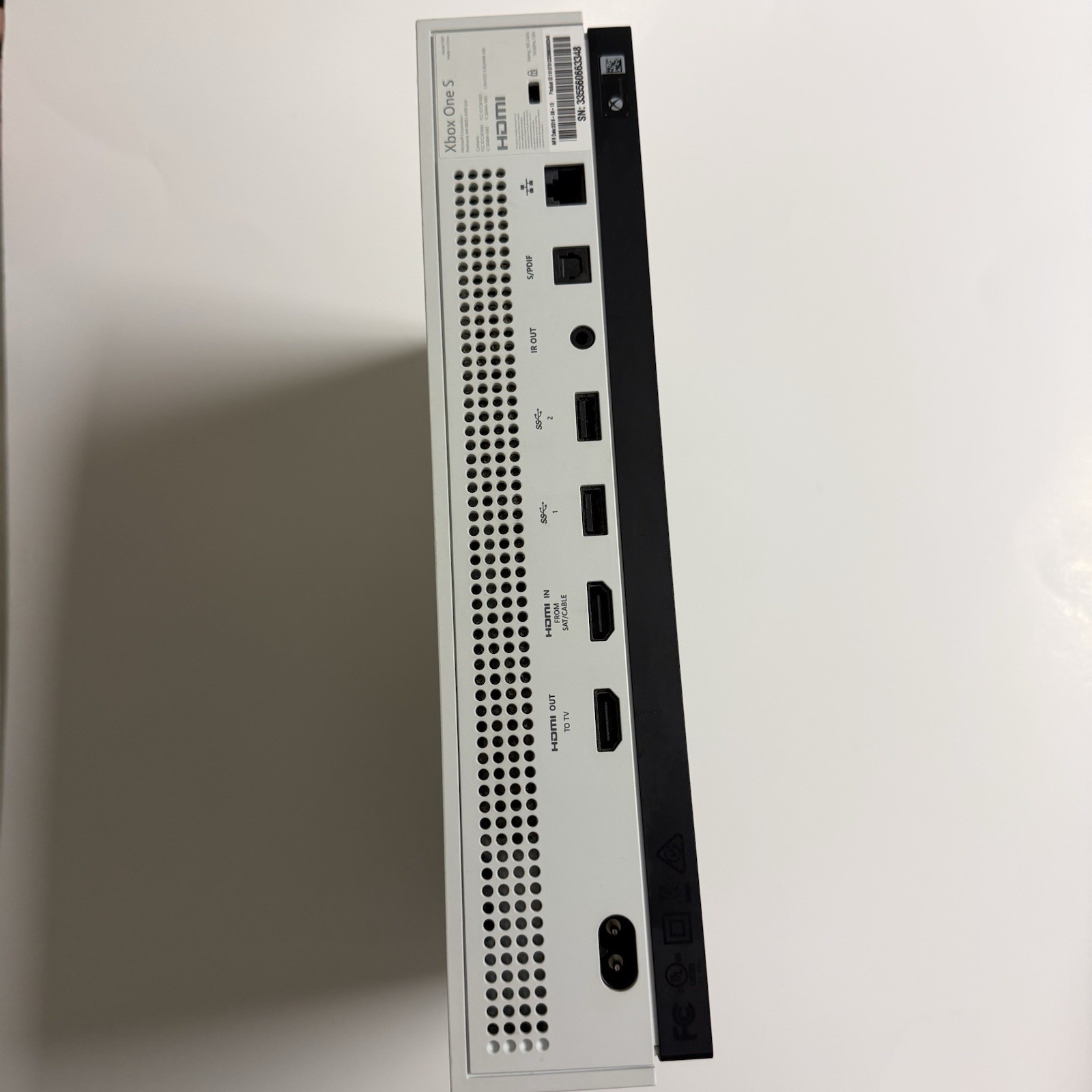 Microsoft Xbox One S 1TB White Console Only 4K UHD Wi-Fi HDMI MPN 1681