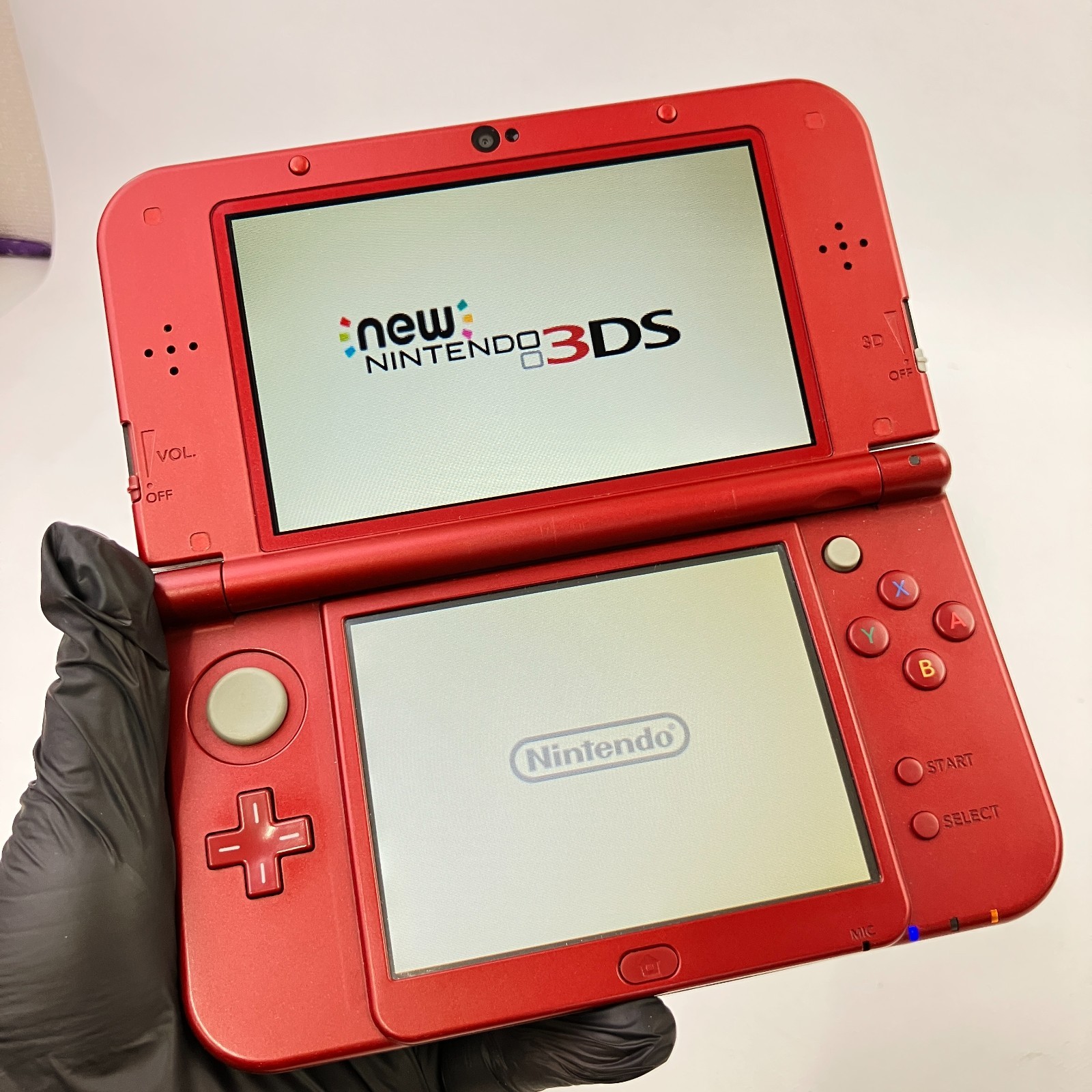 Nintendo new 3DS LL XL Metallic Red Console Rank A Region Japanese Only 43