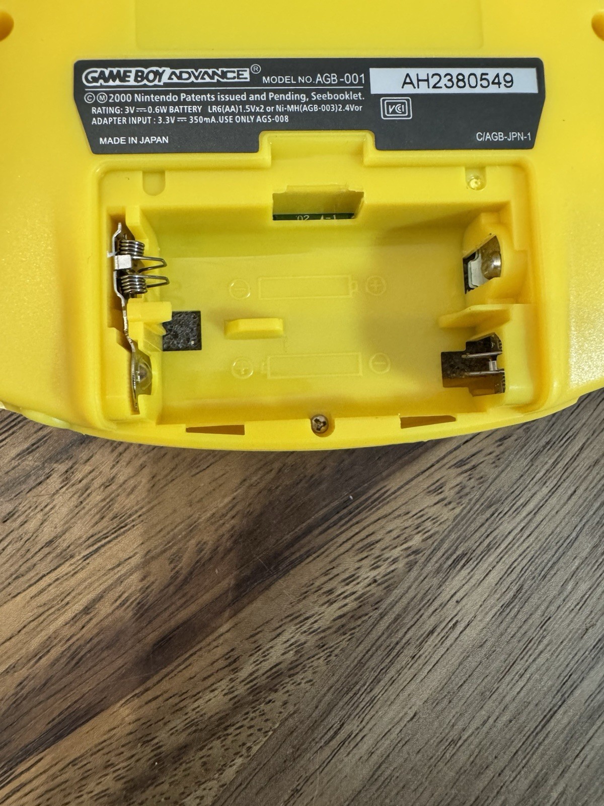 Nintendo Game Boy Advance System Custom Yellow Pokemon-New Shell-AGB 001-Tested