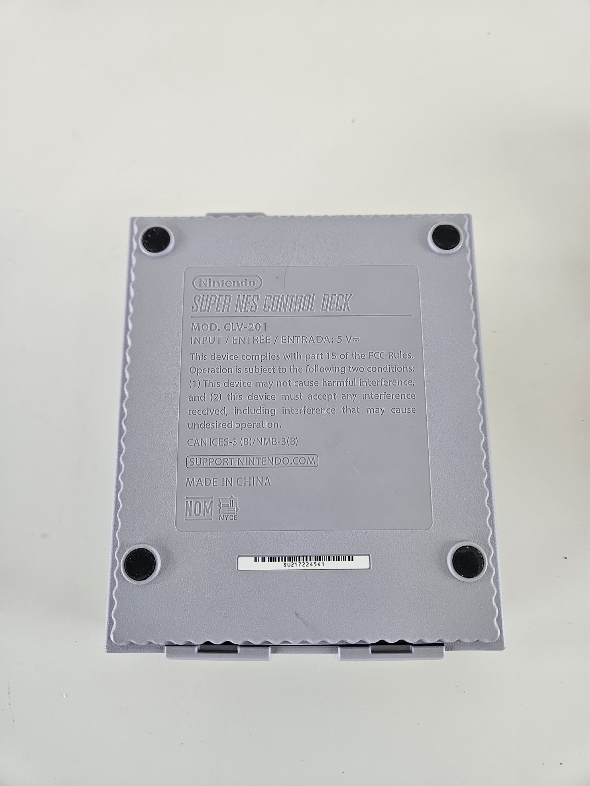 Nintendo Super NES Classic Edition Control Deck CLV-201 & Cords Tested