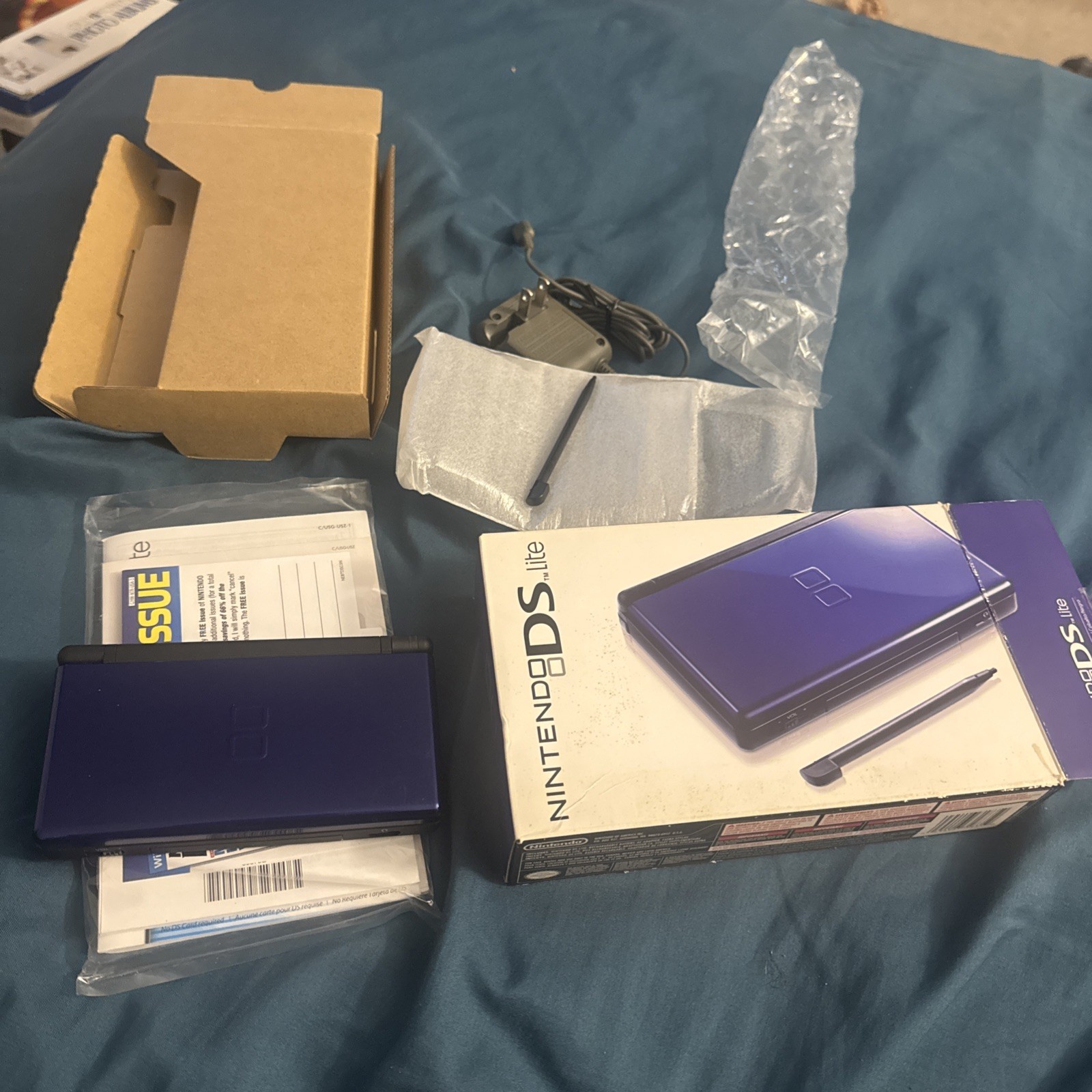 Nintendo DS Lite System – Cobalt Blue Black Complete In Box CIB CLEAN!