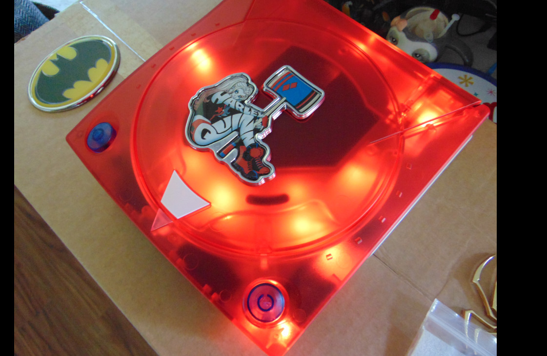 💙 SEGA Dreamcast HKT-3020 Home Console 💥 SEE THRU RED 💥 Custom🌟 glows ✨