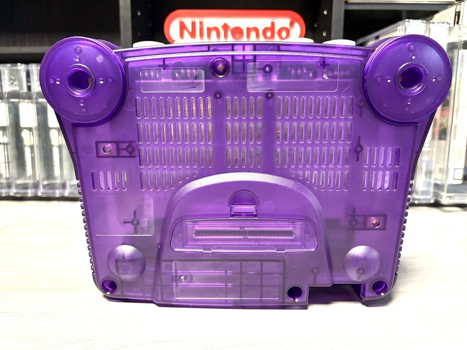 N64 Nintendo 64 Transparent Purple Funtastic Console Re-Shelled