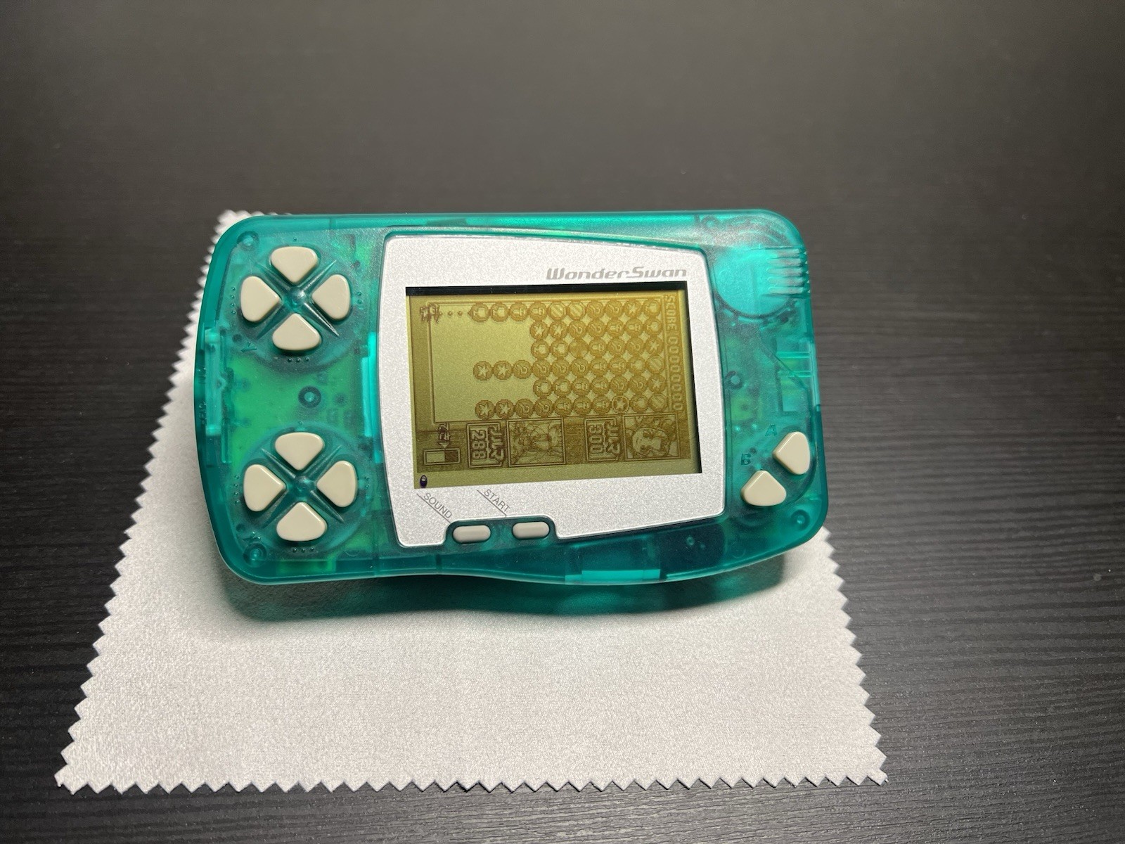 Bandai WonderSwan Clear Green Handheld Working US Seller