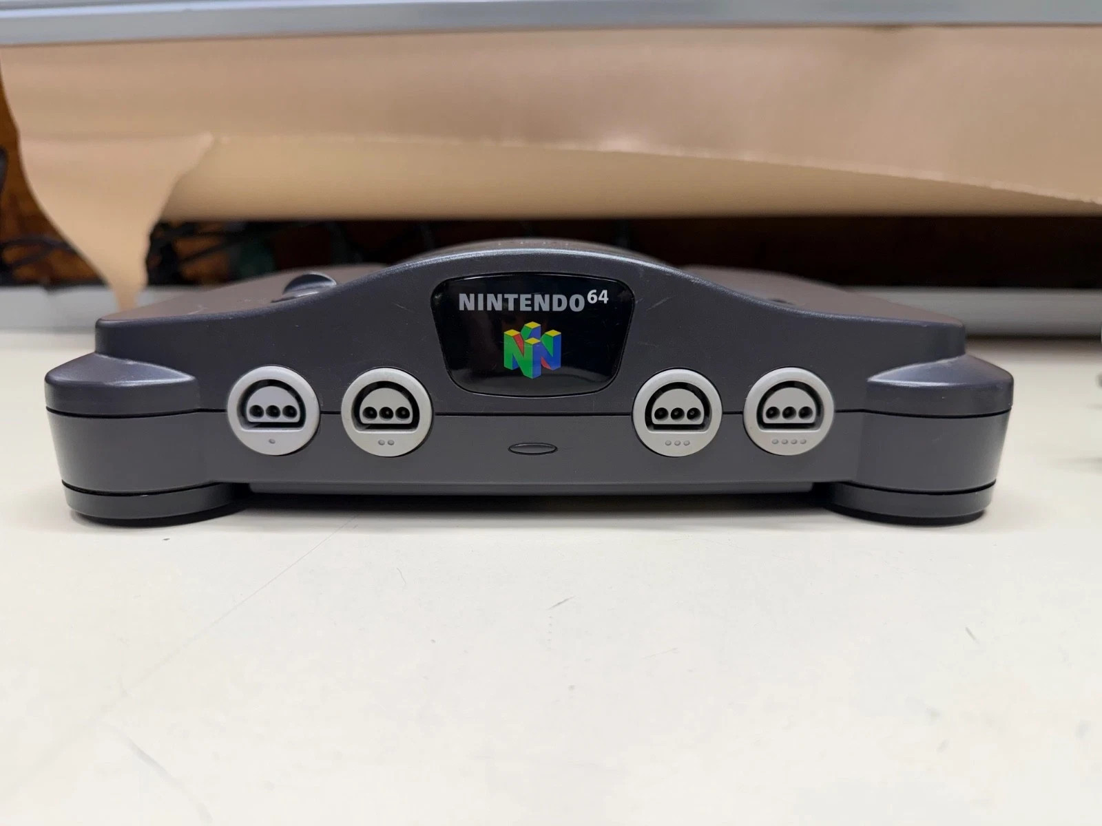 NINTENDO 64 N64 CONSOLE SYSTEM W/ CONTROLLER & CABLES WORKING NUS-001
