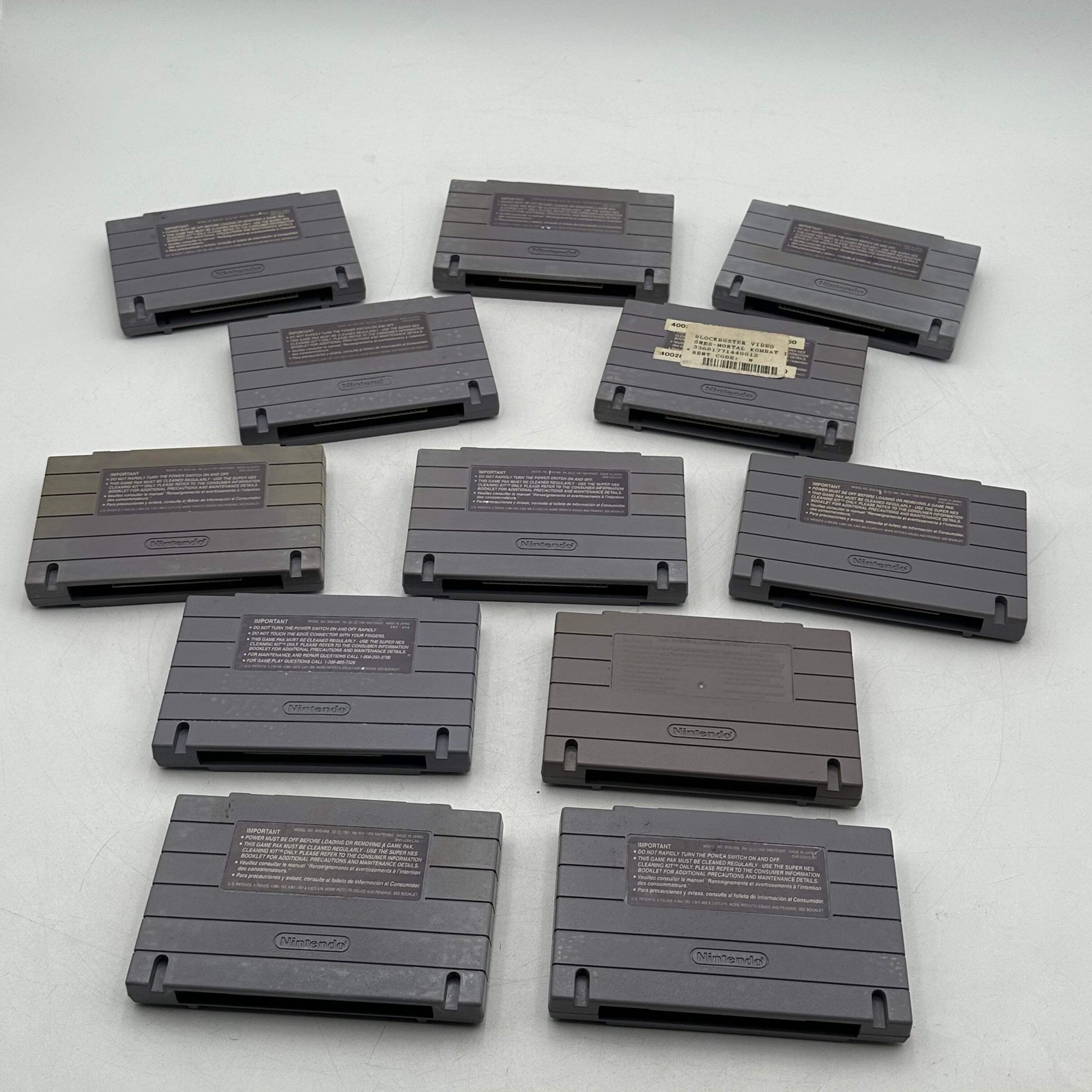Nintendo Super NES Control Deck (SNS-101) 1997 with 12 games bundle