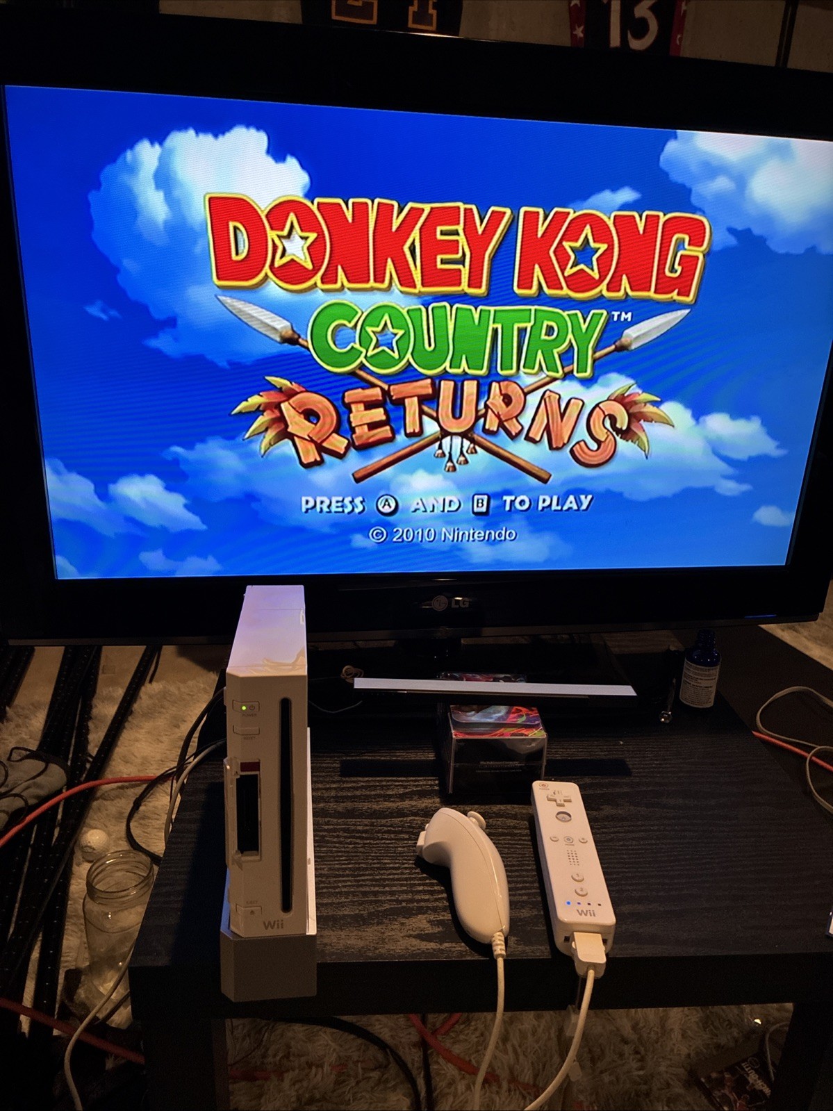 GameCube Compatible Nintendo Wii Console w/ Cords Controller Tested Read