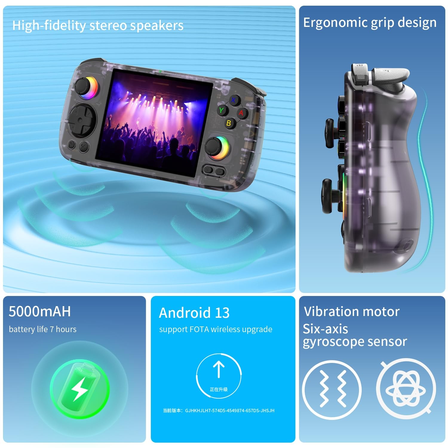 RG 406H Retro Handheld Game Console 4» IPS Screen Android 13 System Built-in…