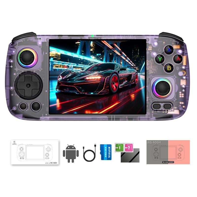 RG 406H Retro Handheld Game Console 4» IPS Screen Android 13 System Built-in…