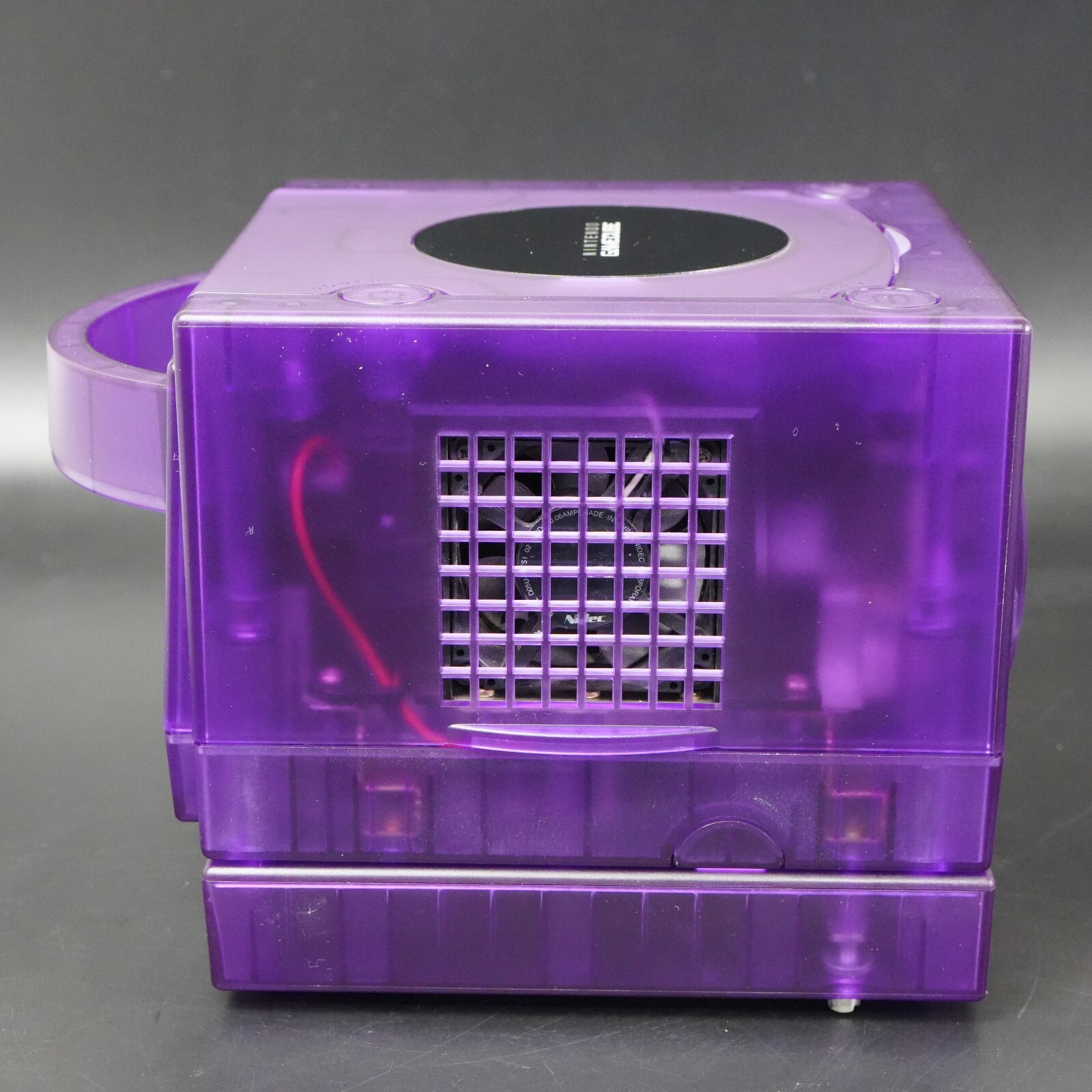 Nintendo GameCube Clear Purple Shell NTSC U-C/J Region Switch Mod w/GB Player