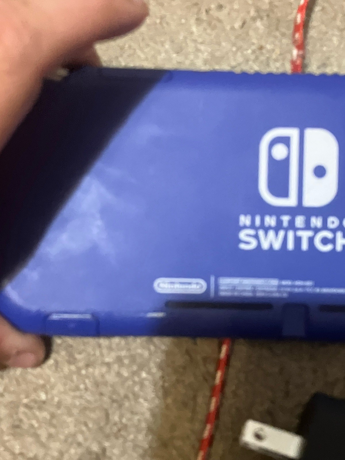 Authentic & Tested Blue Nintendo Switch Lite Console & Charger, Works, Read