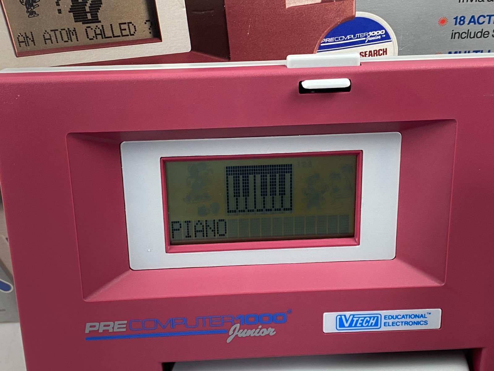 Vintage VTECH Pre Computer Junior 1000 Learning Educational Game 1990 NEW
