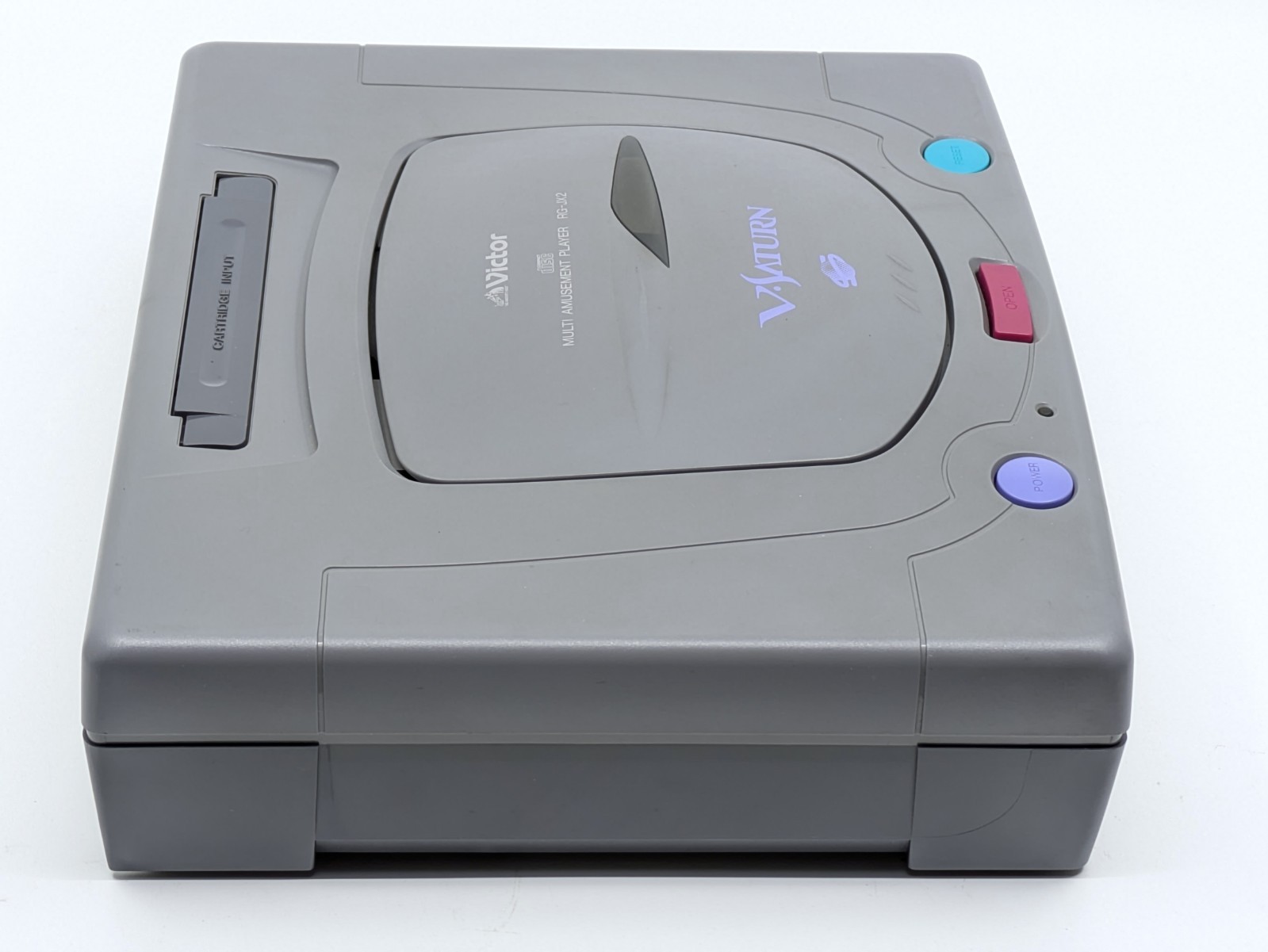 Sega Victor V-Saturn RG-JX2 Gray Console Complete Set NTSC-J Japan Tested