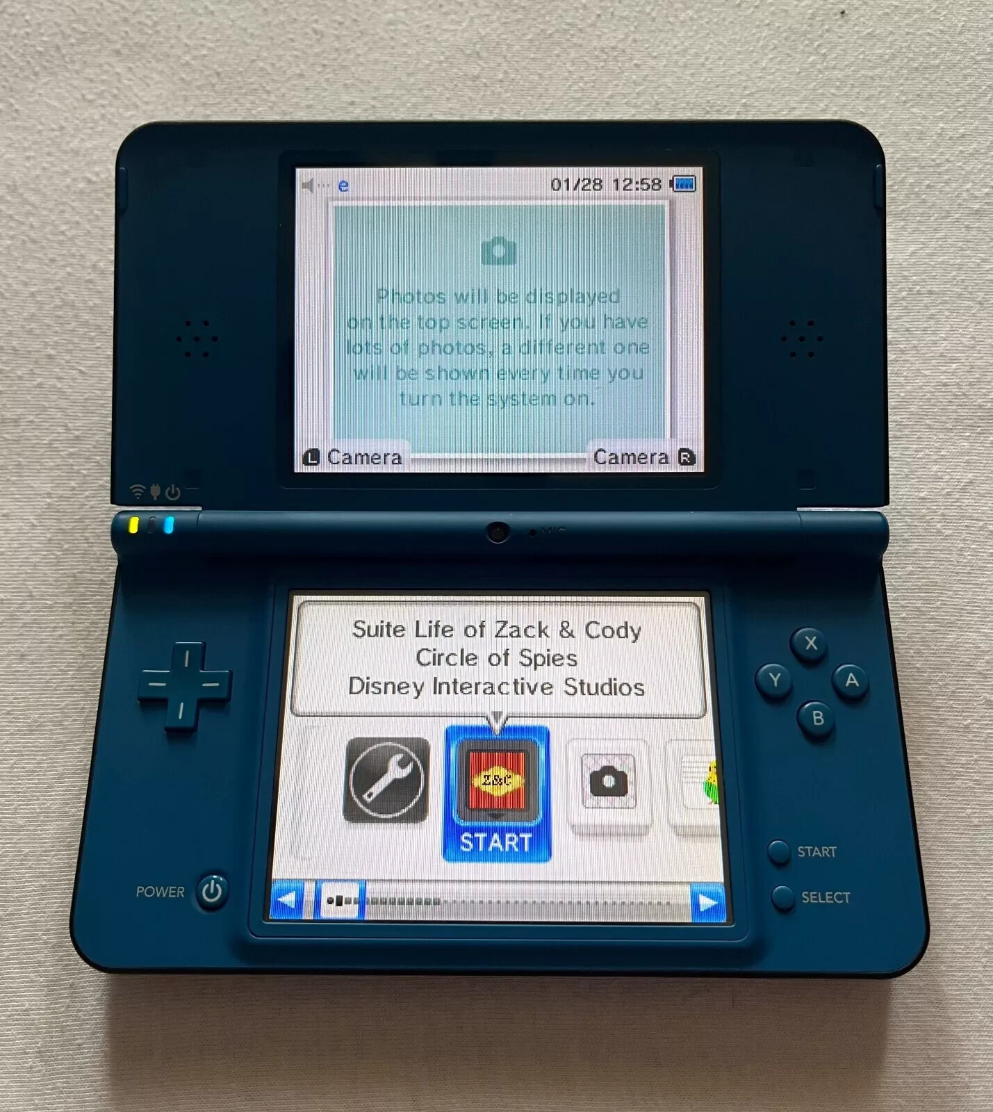 Nintendo DSi XL Midnight Blue Charger MARIO KART – MARIO PARTY – SUPER MARIO A+