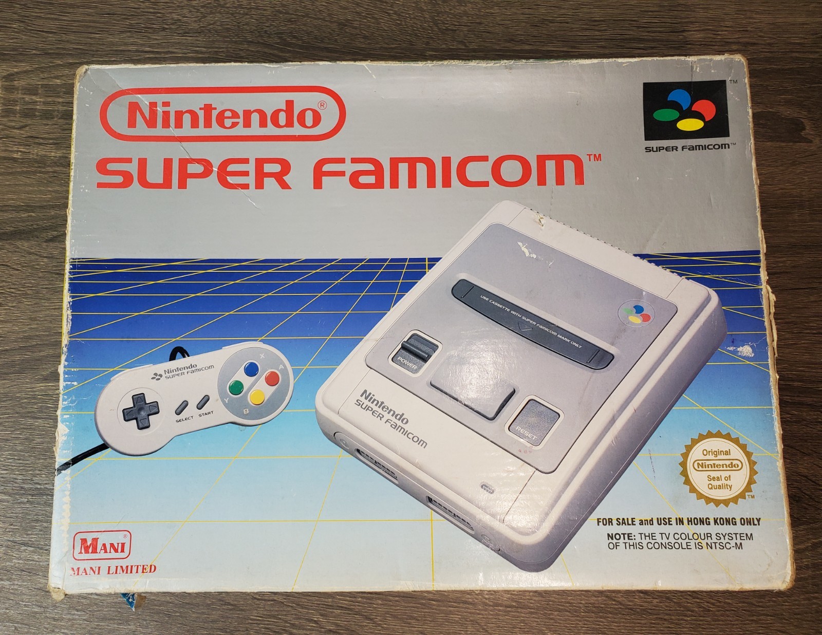 Nintendo Super Famicom Console With Box & Game SHVC-001(Read Description) Tested