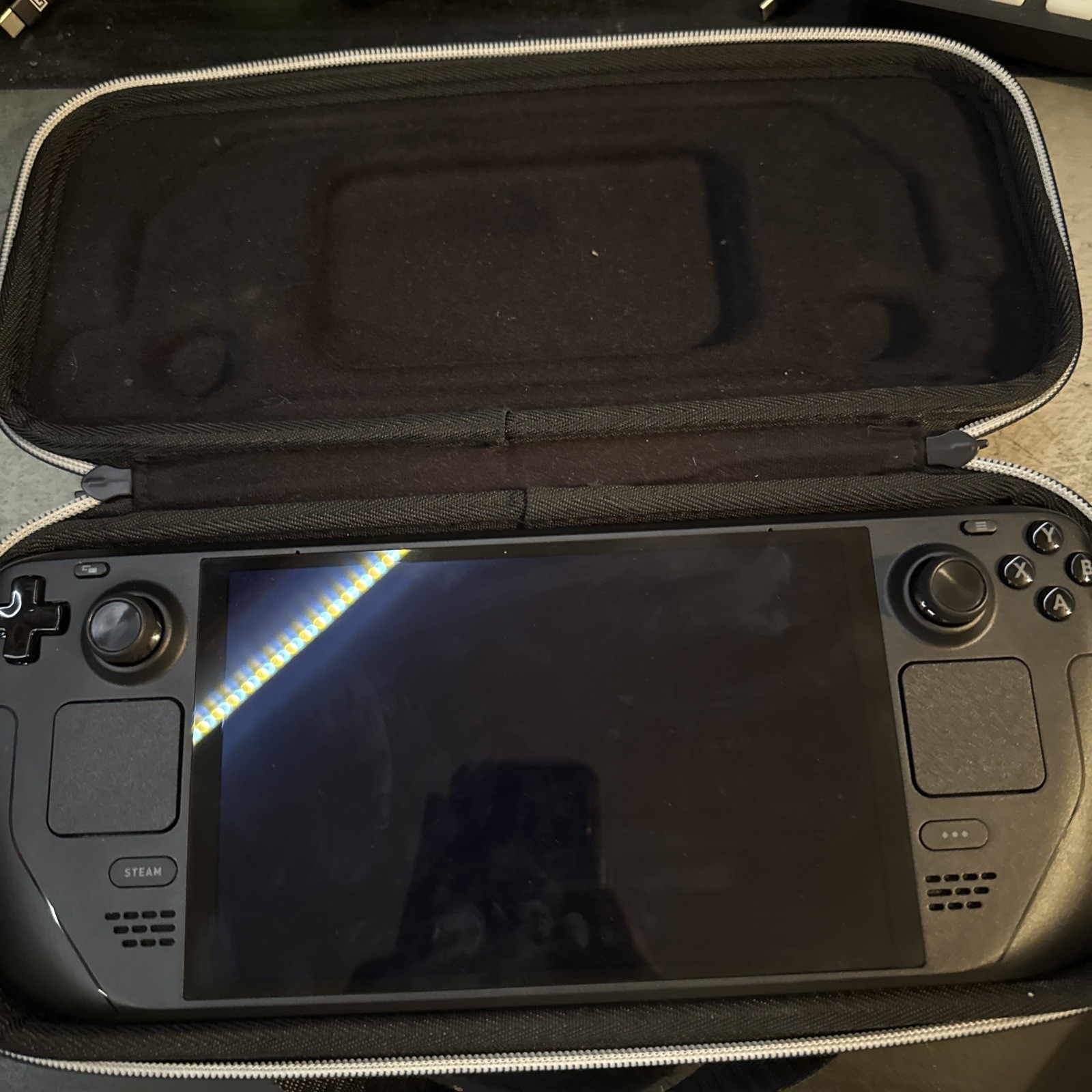 Valve Steam Deck Black 512GB Oled Case Included MINT CONDITION
