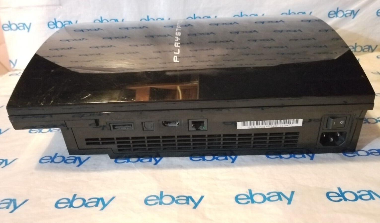 Sony PlayStation 3 80GB Console Black CECHK01 with Controller TESTED