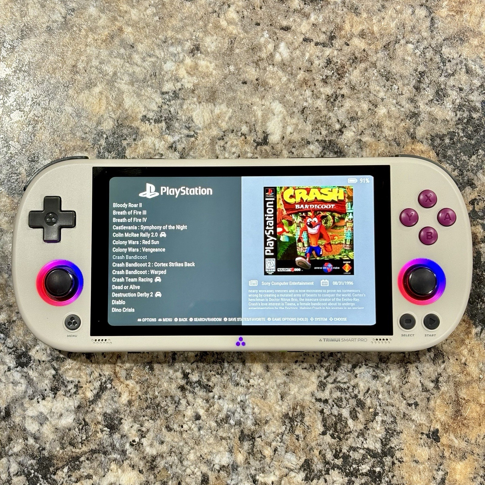 New Trimui Smart Pro Gaming Handheld, New 64GB Card, Custom Loaded Ready To Play