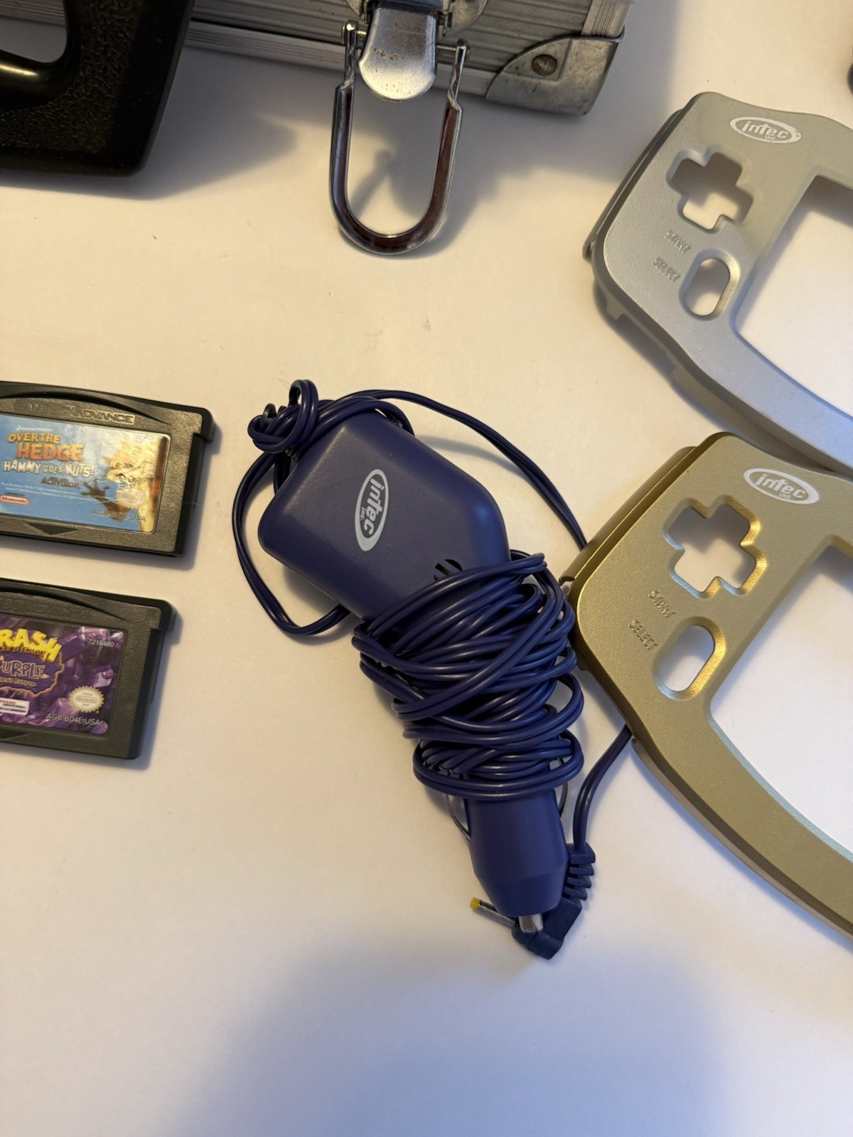 Gamboy Advance Lot 2 Consoles 3 Games Intec Accessories Game Cases Etc. Read