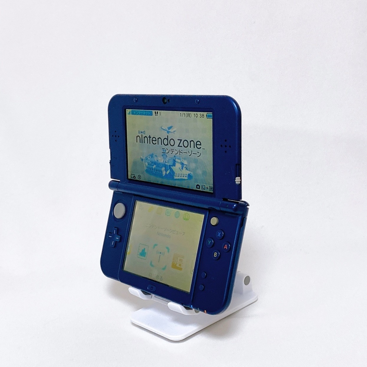 【Top IPS w/Box】New Nintendo 3DS LL XL Metallic Blue Japan Console Tested Rank S