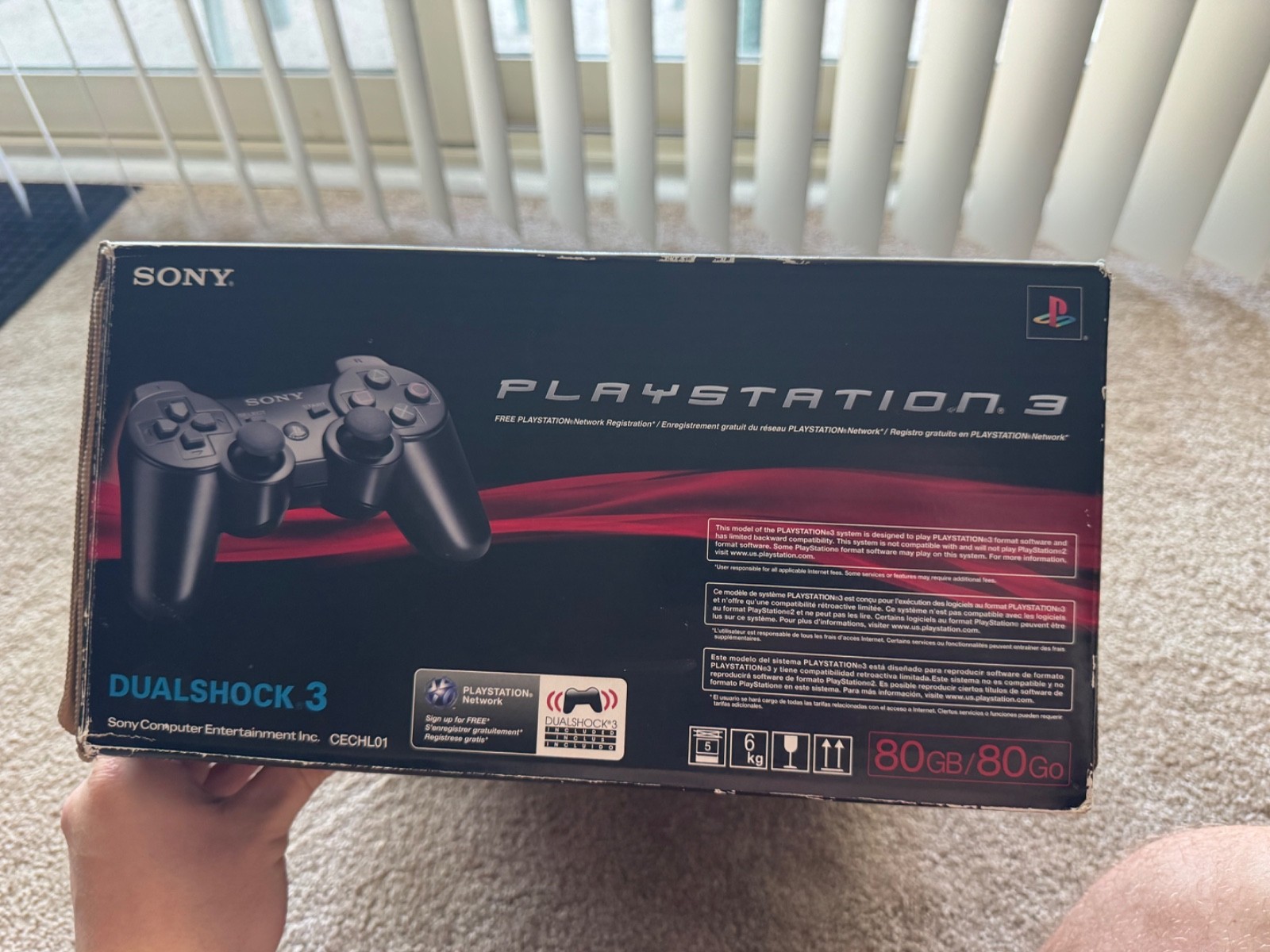 Sony PlayStation 3 PS3 80GB CECHL01 video game system console CIB MATCHING SER #