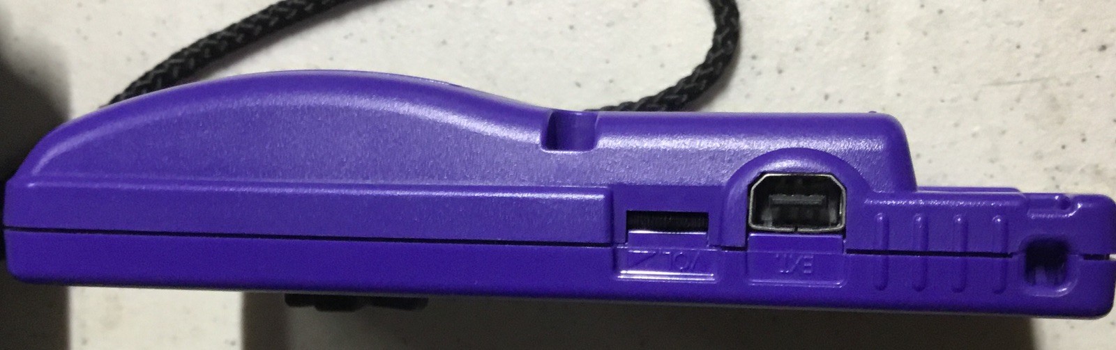 1998 NINTENDO Gameboy Color CGB-001 Purple Handheld Console Case + Frogger Game
