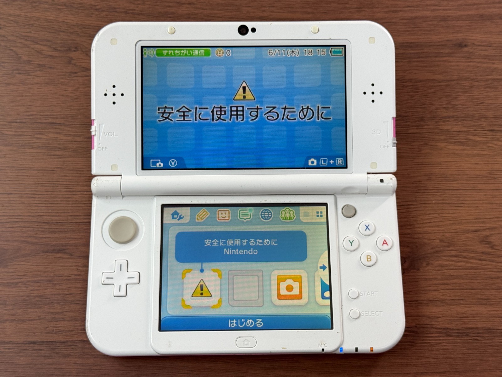 Nintendo New 3DS XL Pink White Console Tested Japan ver R6181