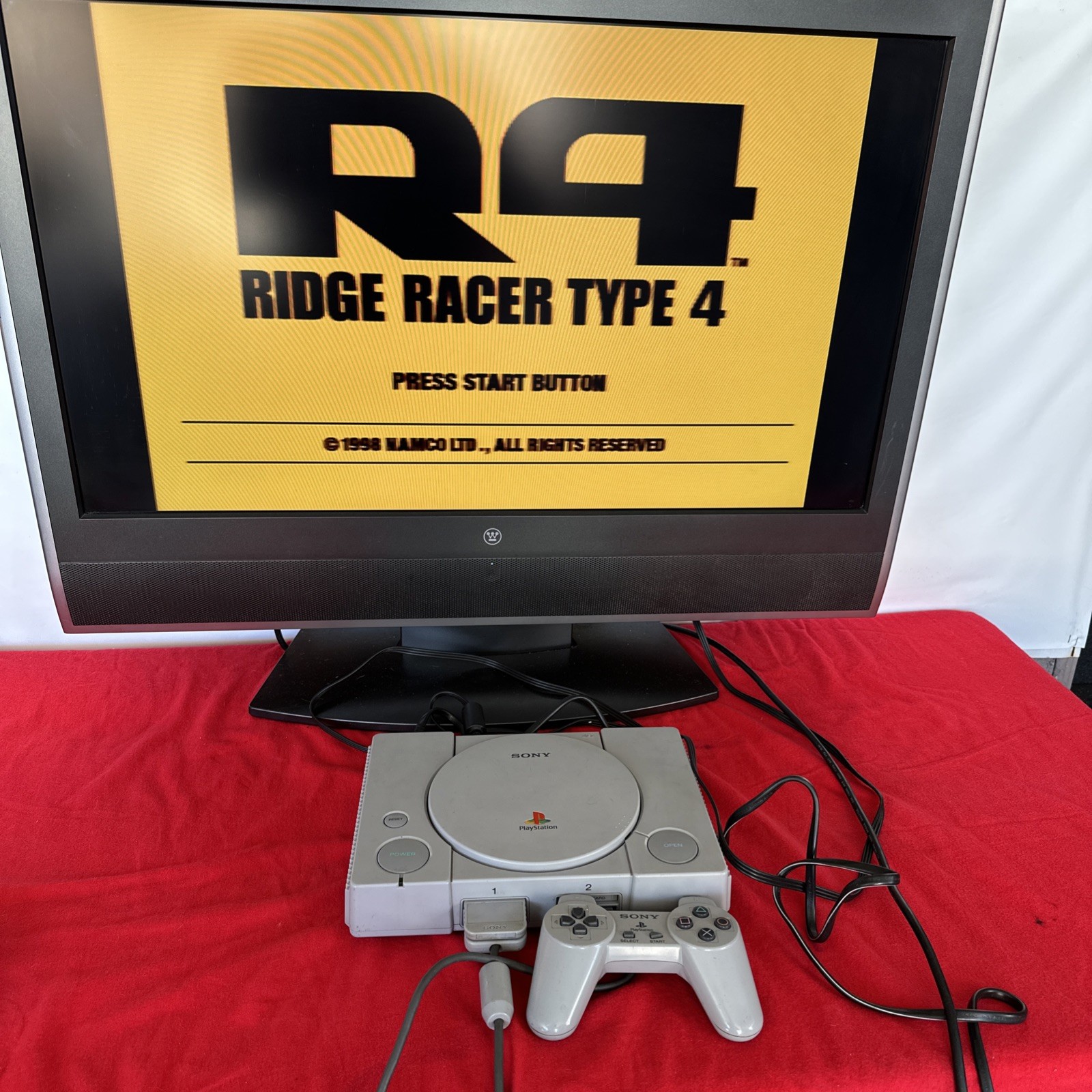 Sony PlayStation 1 System Console PS1 Tested! game not included