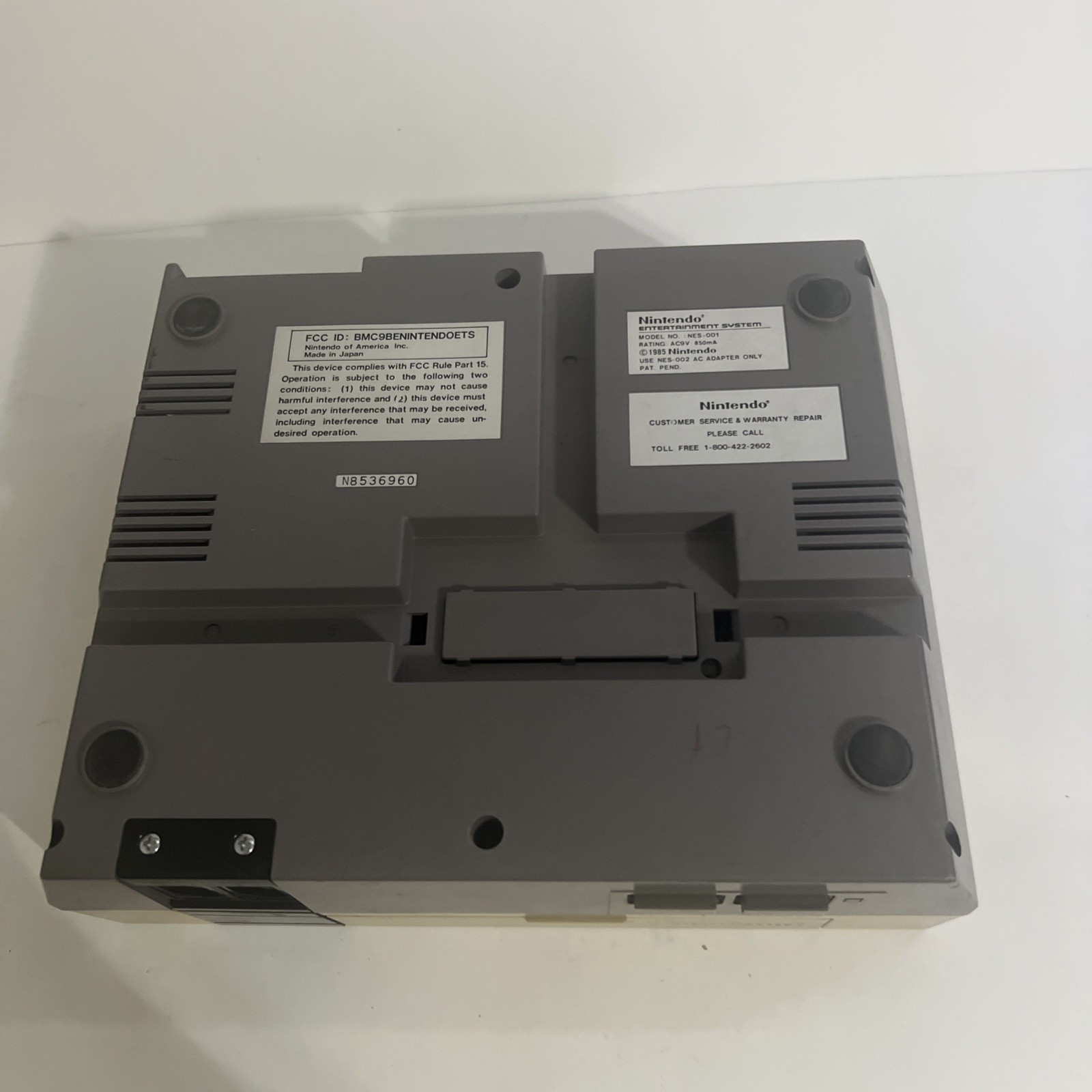 Nintendo NES 001 Original Console Bundle Controllers AC Adapter Tested And Works