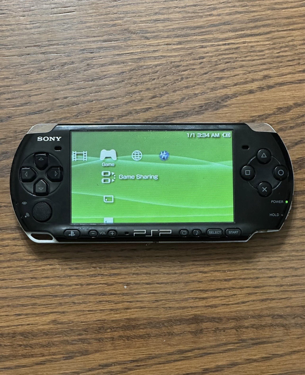 Sony PSP 3001 Black Handheld Console with 5 Games & 4 Movies Bundle Lot