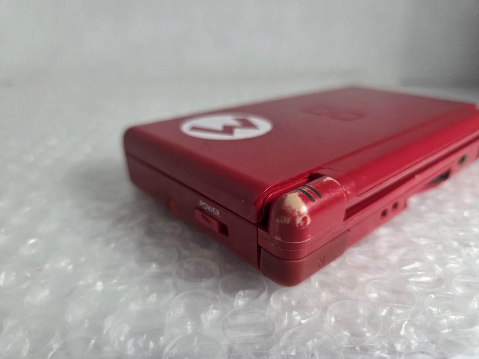 Nintendo DS Lite Red Mario Edition Console Tested Cleaned OEM Charger New Batter