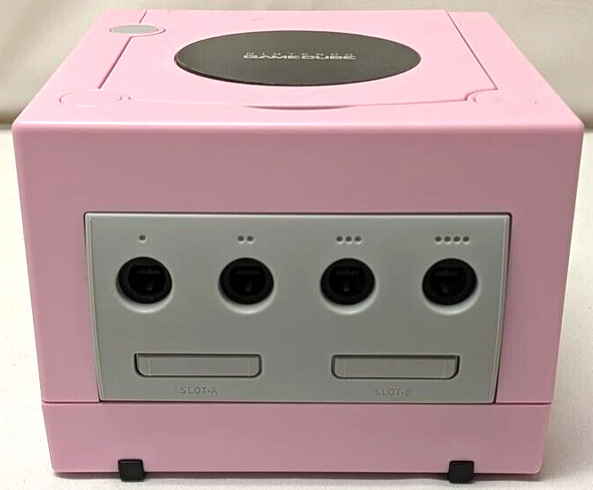 Nintendo GameCube PINK Housing Case – Gaming Console DOL-001 Controller Bundle