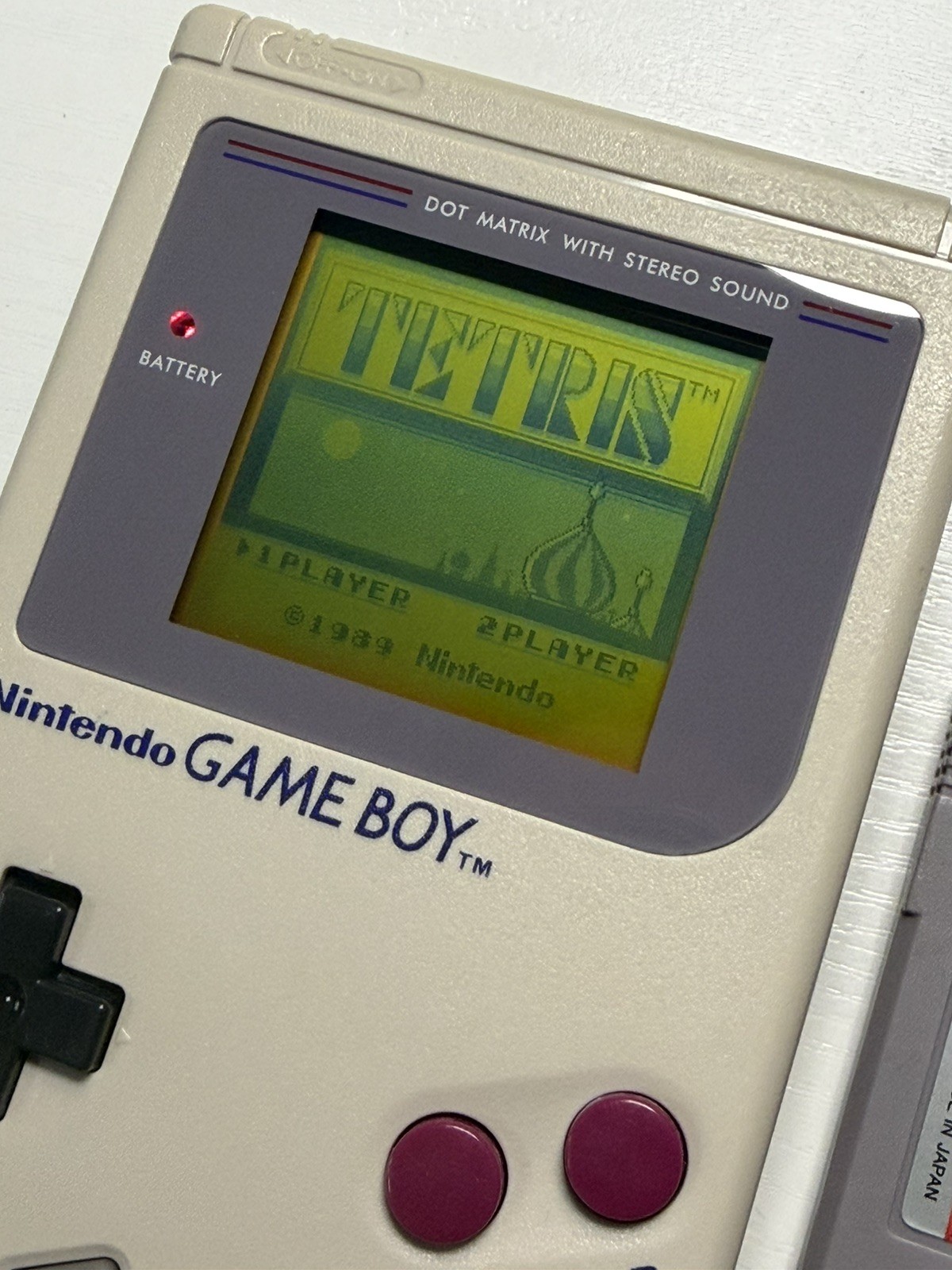 Nintendo Gameboy DMG-01 Console – with Tetris! New Glass Lens – Tested & Working
