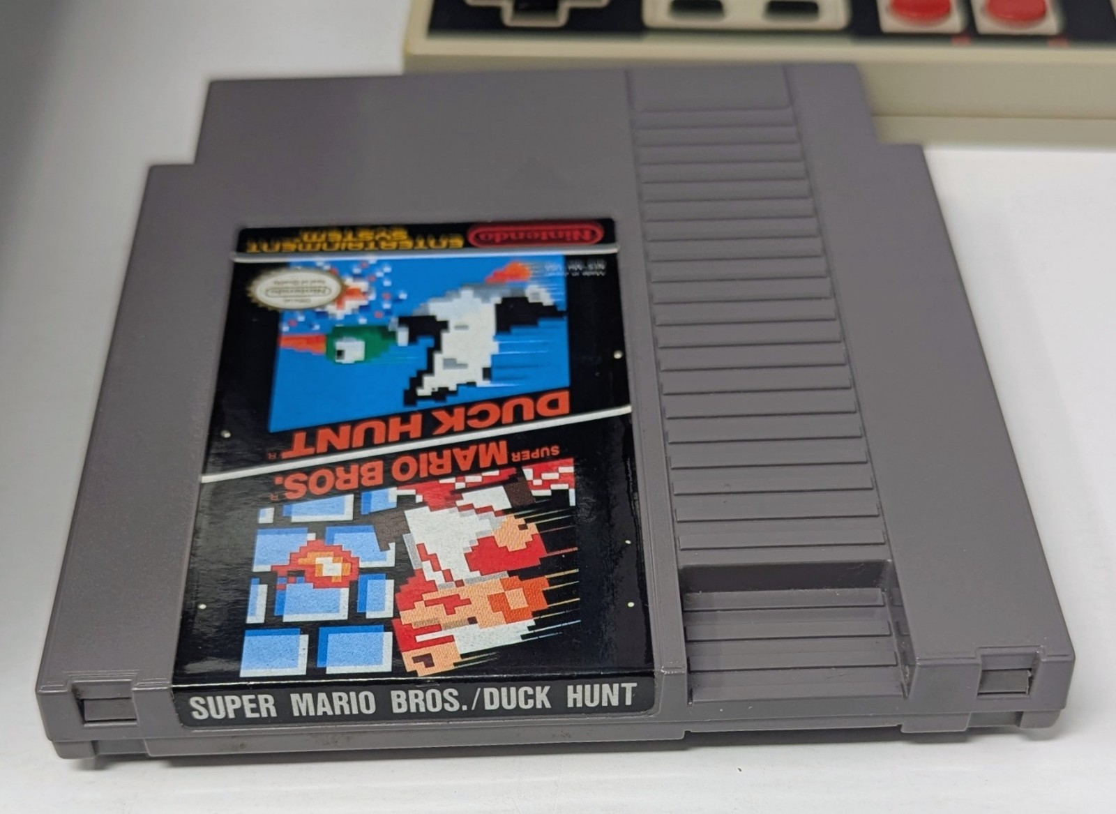 Nintendo NES Control Deck Console Bundle w/ Box, Styrofoam, Manuals, & Mario!