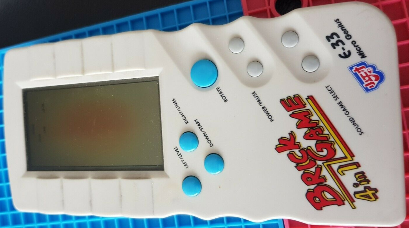 Micro Genius Brick Game 4 In 1 Model E-33 Video Game Console Used