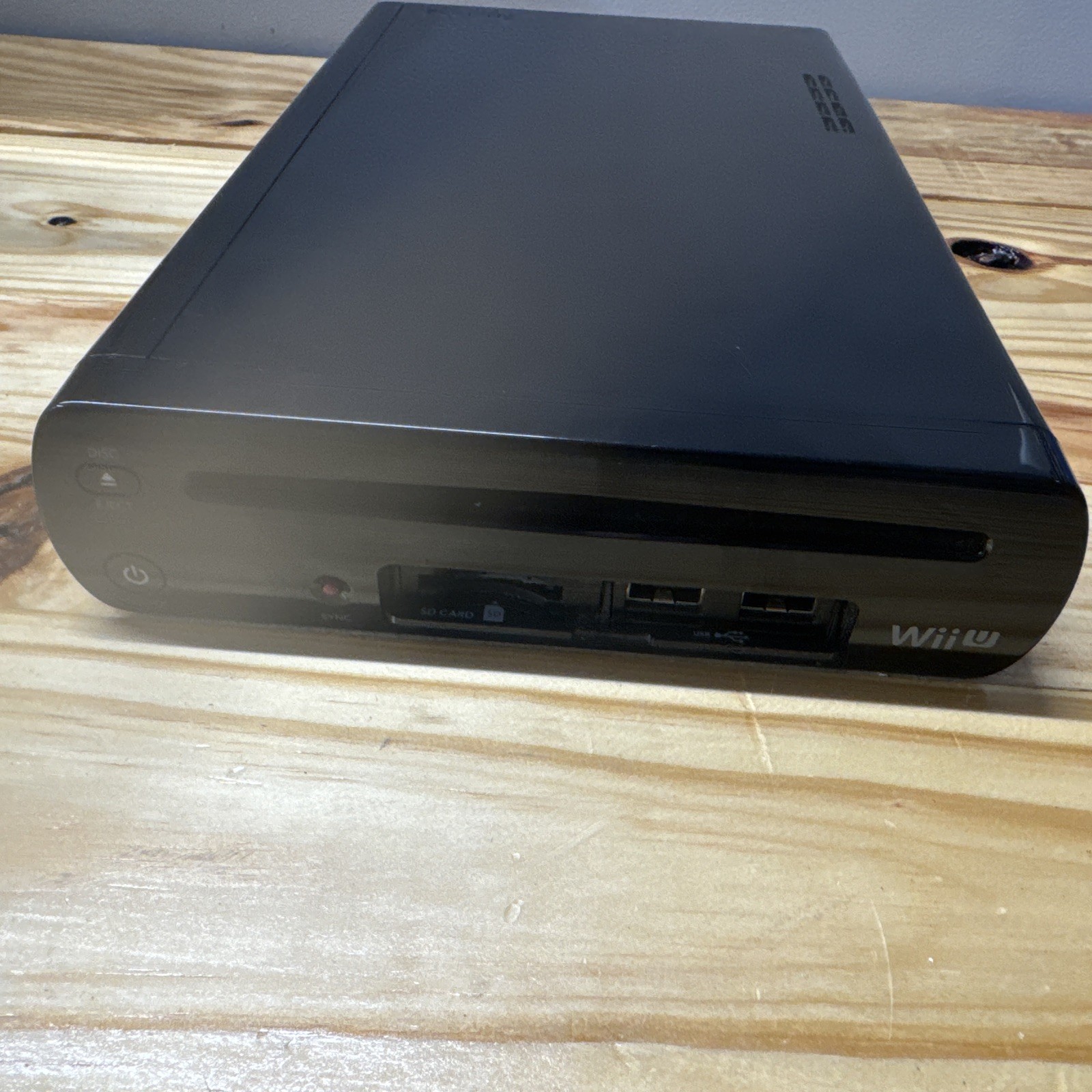 Nintendo Wii U Deluxe 32GB Black Console Only | Fair Condition | Powers On