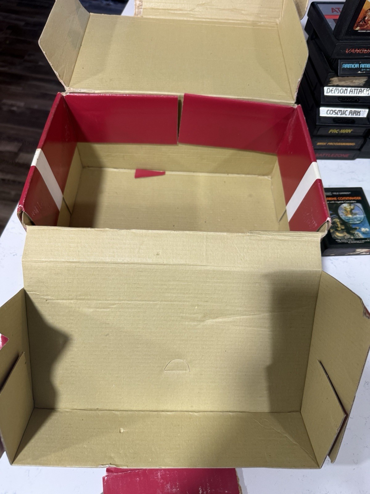 Atari 2600 Jr Console Bundle Box 21 Games 2 Joysticks Keyboard Controller Tested