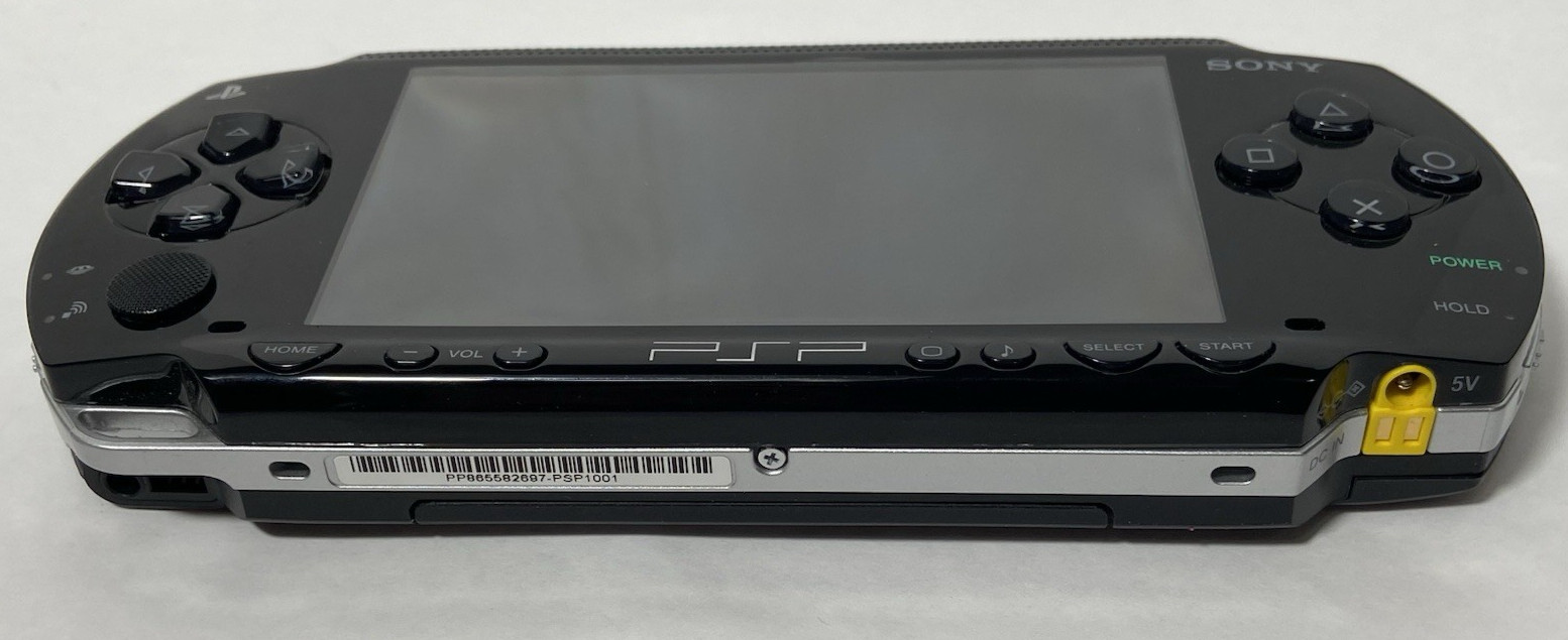 Sony PSP 1001 PlayStation Portable Handheld Console with 4 Games & Case TESTED