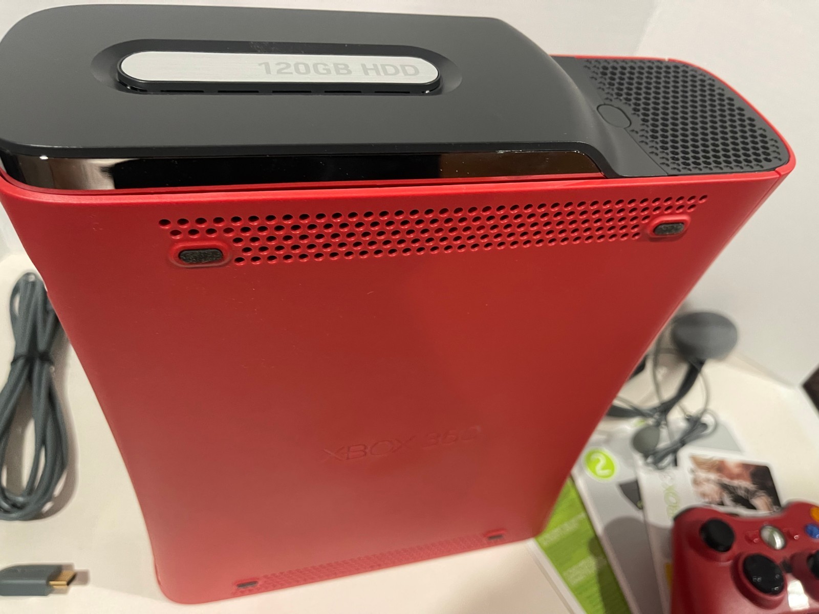 Resident Evil 5 Limited Edition Xbox 360 Red Elite 120GB NTSC Like New