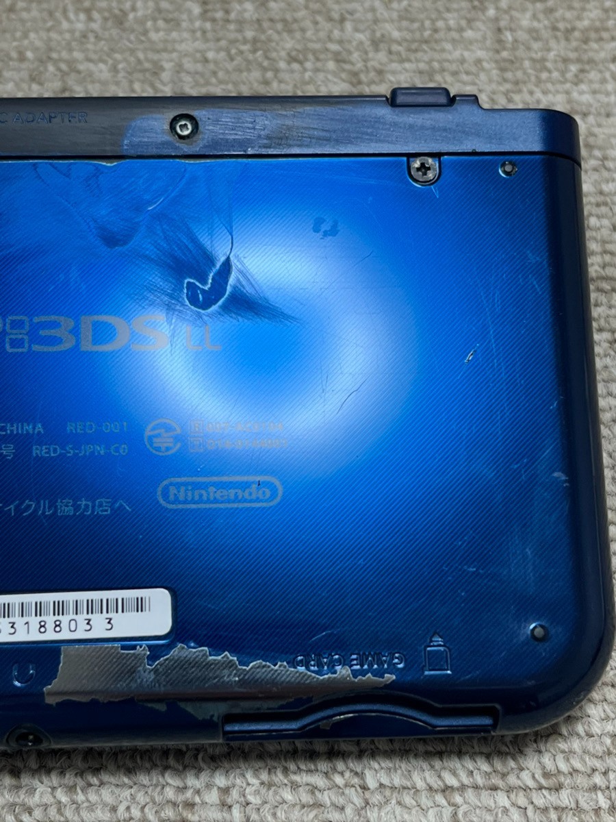 New 3DS LL XL Metalic blue Japan Nintendo Console region Japanese B814
