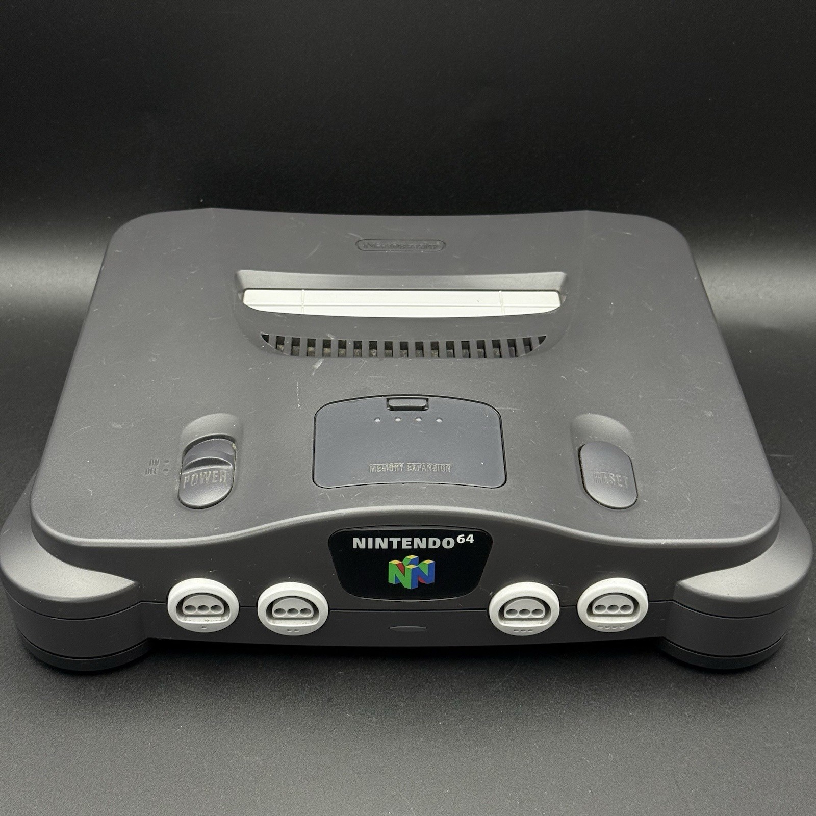 Nintendo 64 N64 Charcoal Gray Console + Zelda Ocarina Of Time Bundle TESTED