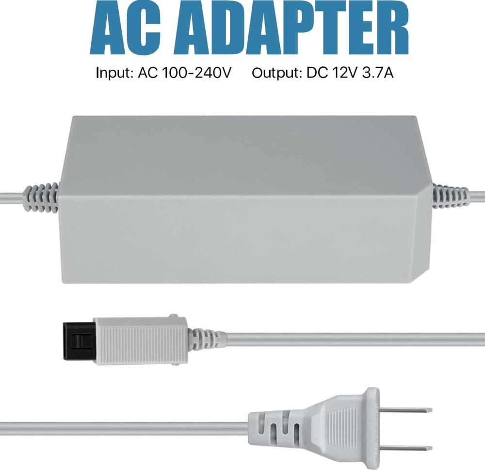 SSIOIZZ 4 in 1 Wii Replacement Cables Set – Sensor Bar + AV Cord + AC Adapter