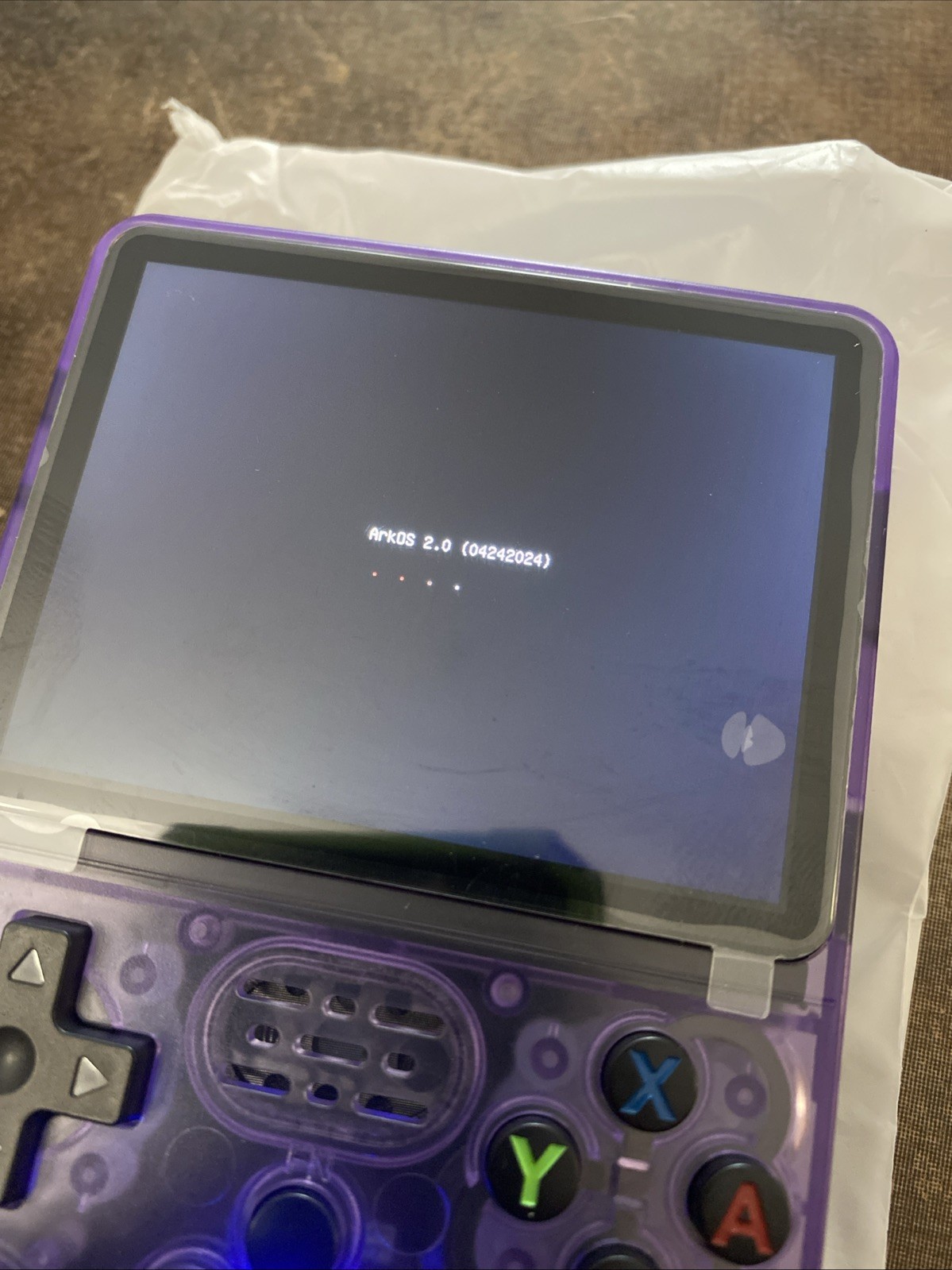 RK3326 Quad Core Handheld Game Console 128G With Built-in Games, Purple