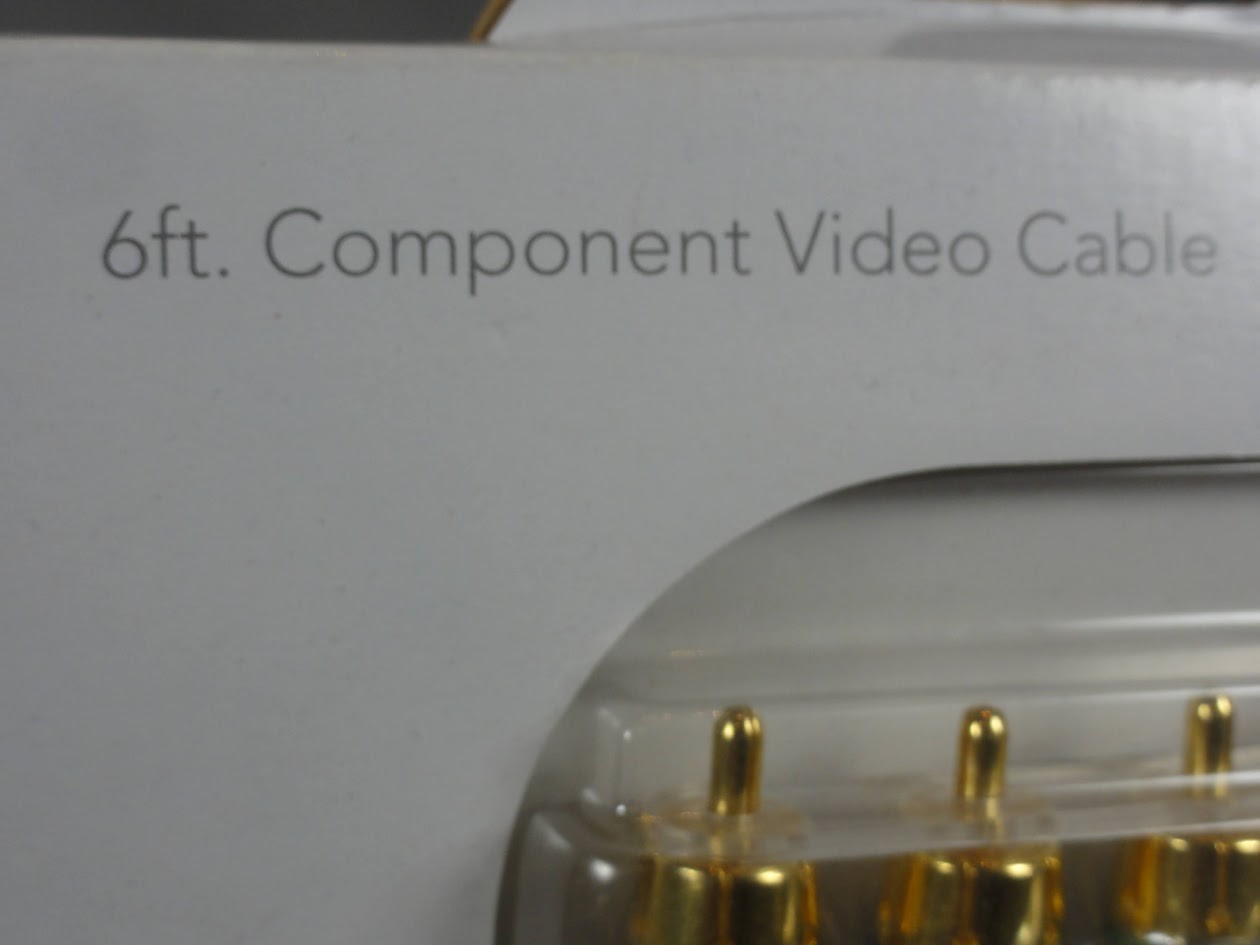 Nintendo Wii Rocketfish Gaming 6 ft. Component Video Stereo Cable Audio New