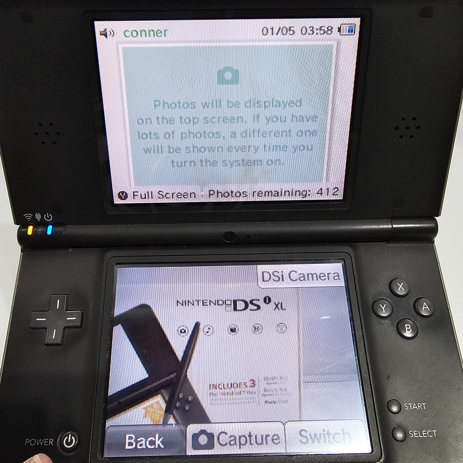 Nintendo DSi XL Bronze Brown With Original Box, Charger, Stylus Tested Works