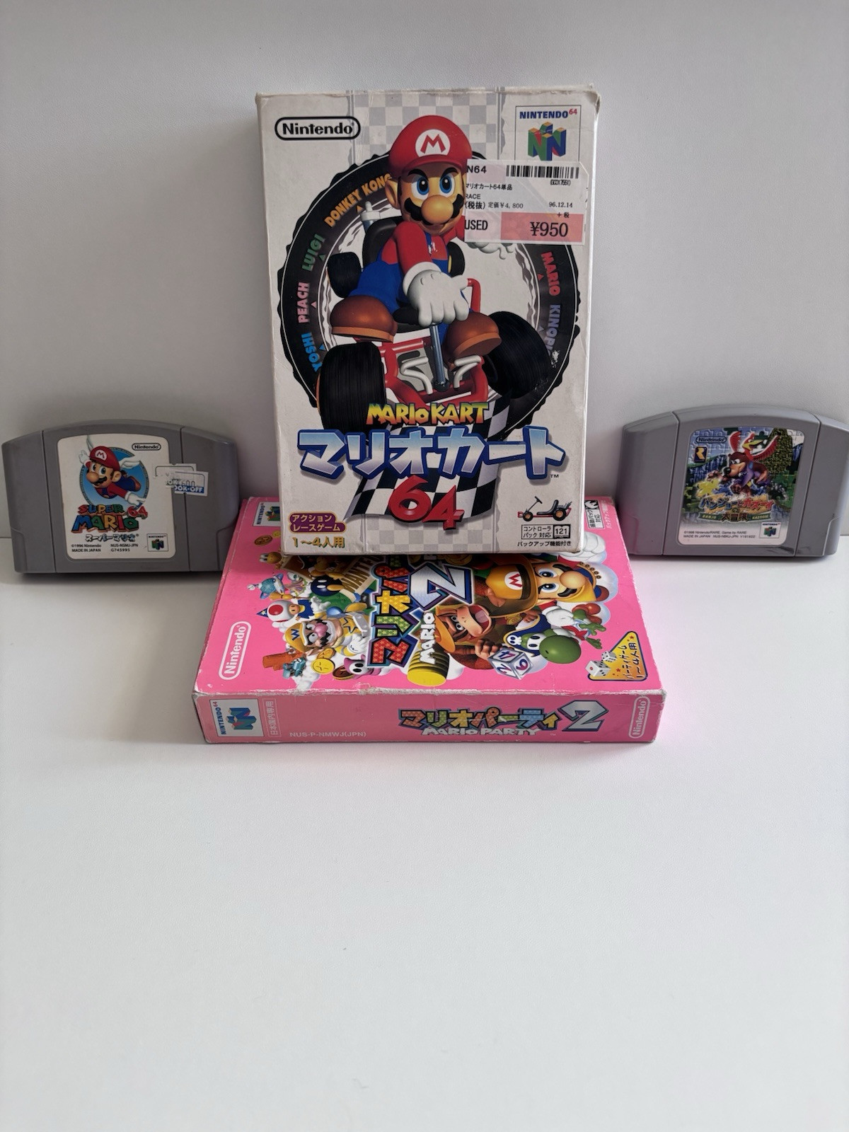 Nintendo 64 Console (NTSC-J) – With 3 Controllers + 4 Games (Mario)