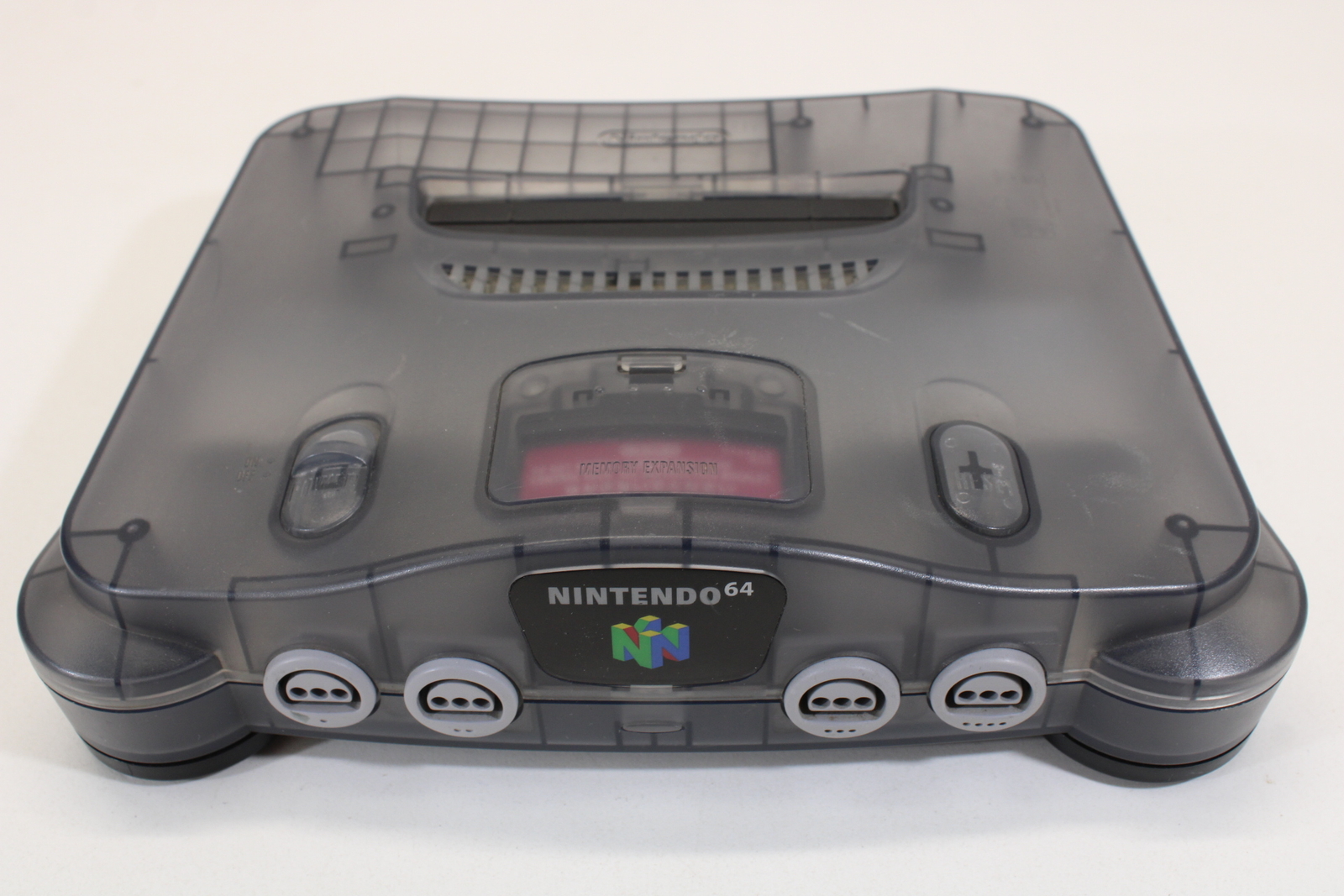 NINTENDO 64 Clear Black Console & JUSCO Controller 7/10 AC AV N64 REGION FREE